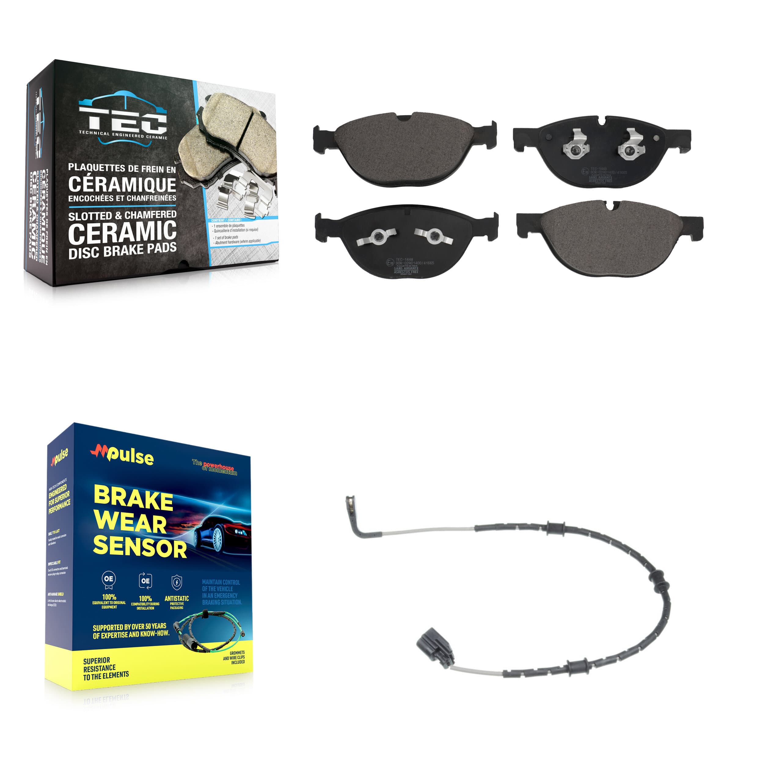 TEC - KTW-100030 - Front Disc Brake Pad Kits image 1