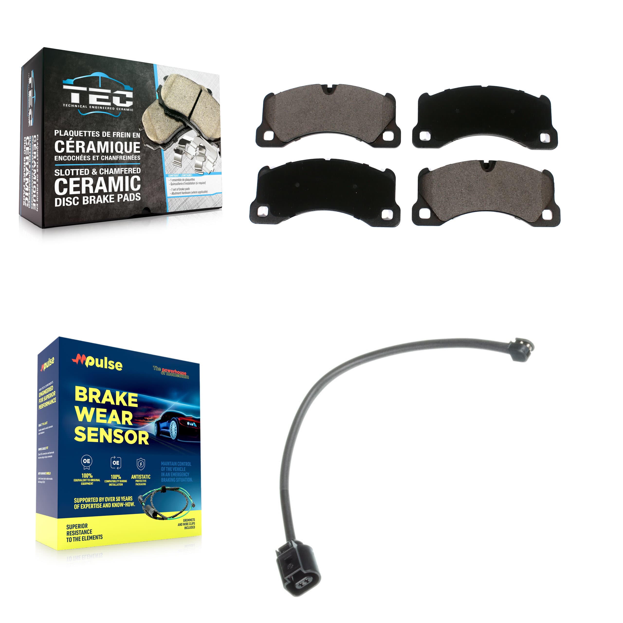 TEC - KTW-100036 - Front Disc Brake Pad Kits image 1