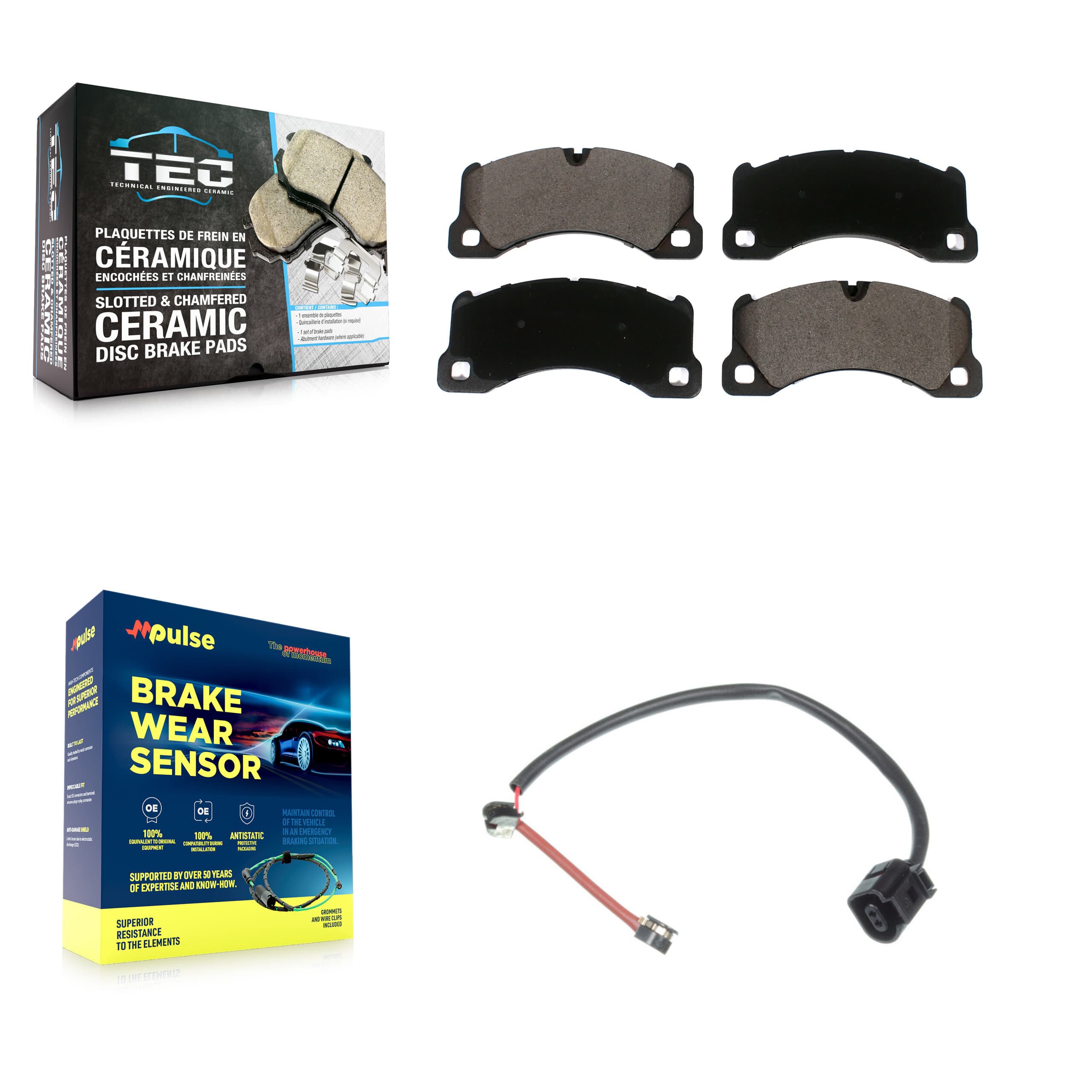 TEC - KTW-100037 - Front Disc Brake Pad Kits image 1