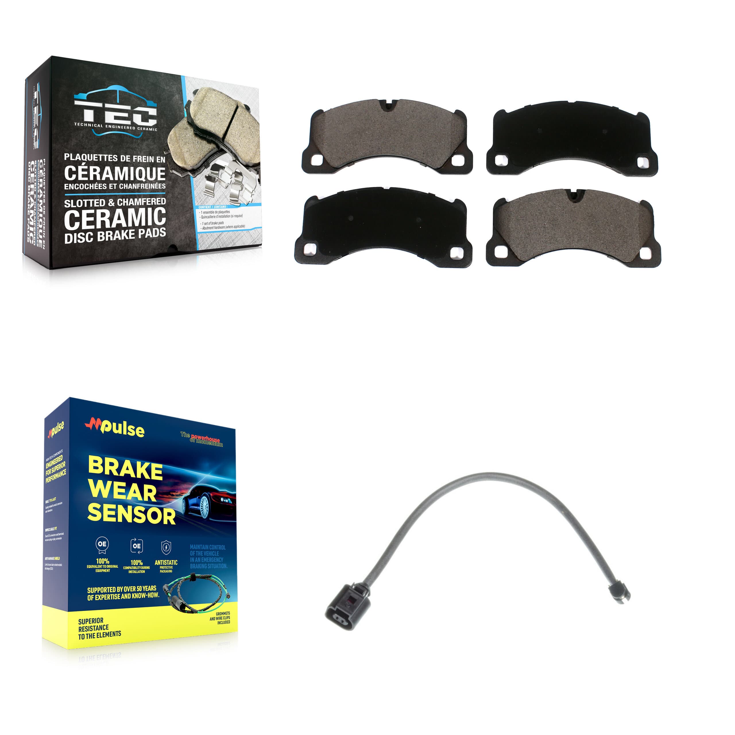 TEC - KTW-100038 - Front Disc Brake Pad Kits image 1