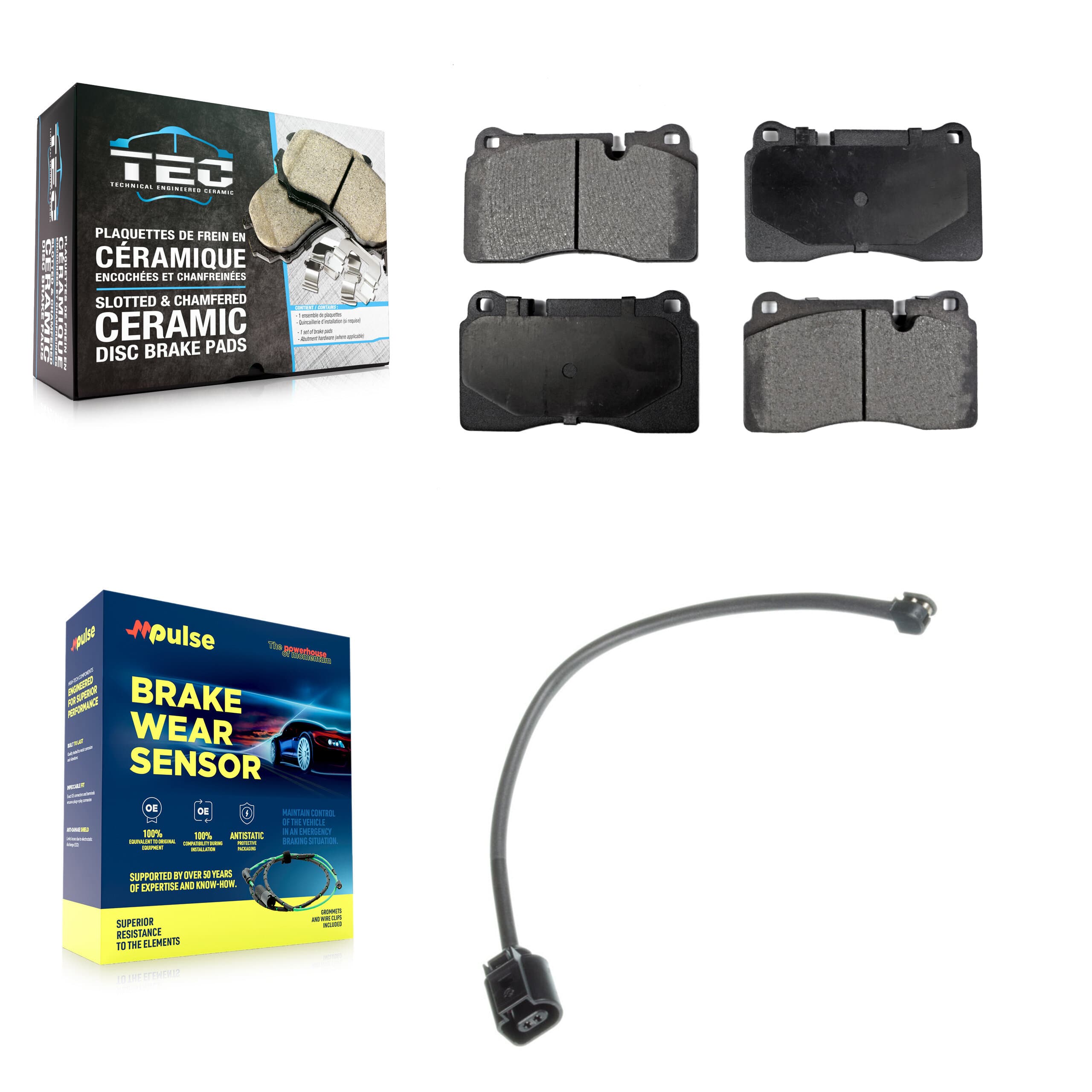 TEC - KTW-100039 - Front Disc Brake Pad Kits image 1