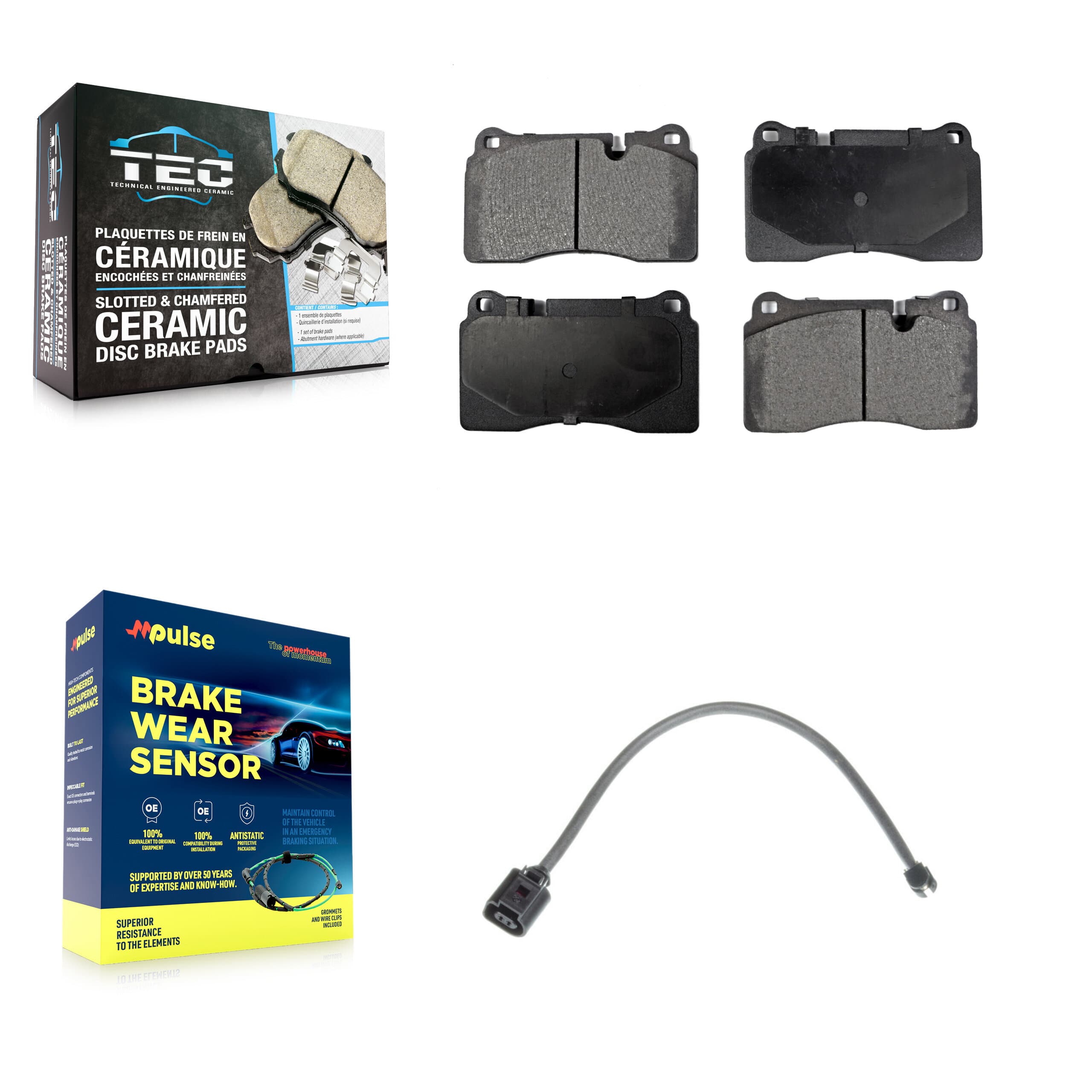 TEC - KTW-100040 - Front Disc Brake Pad Kits image 1