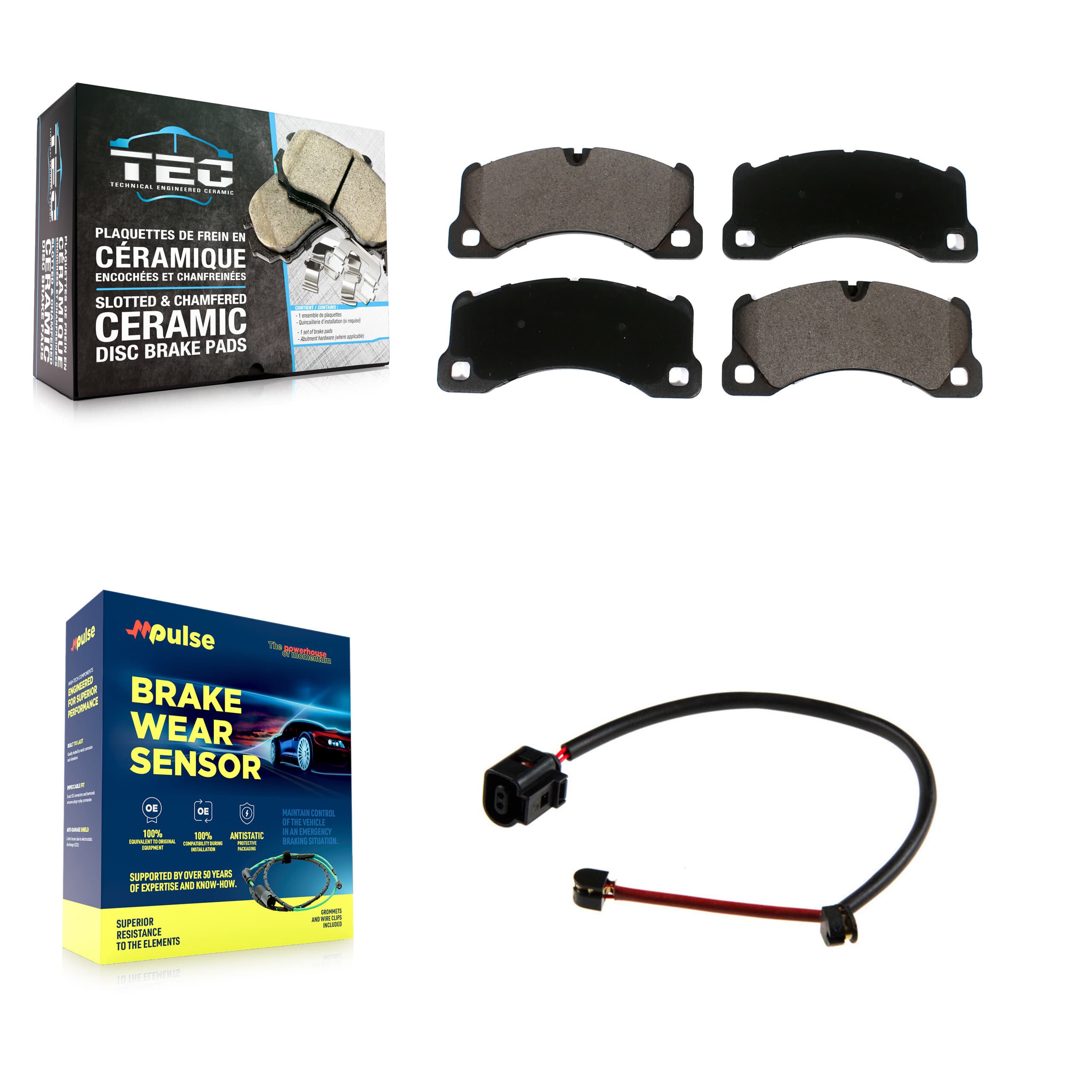 TEC - KTW-100046 - Front Disc Brake Pad Kits image 1