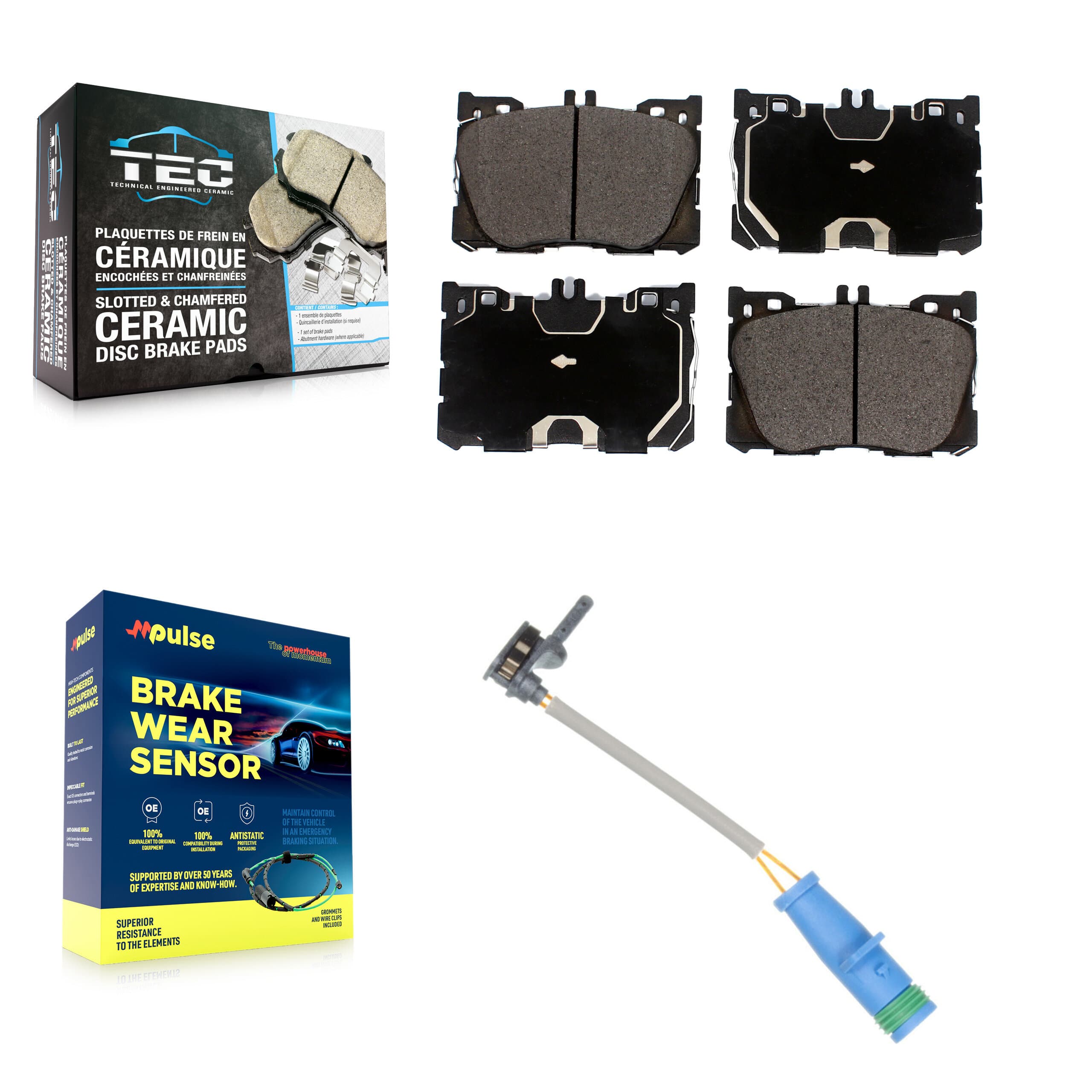 TEC - KTW-100047 - Front Disc Brake Pad Kits image 1