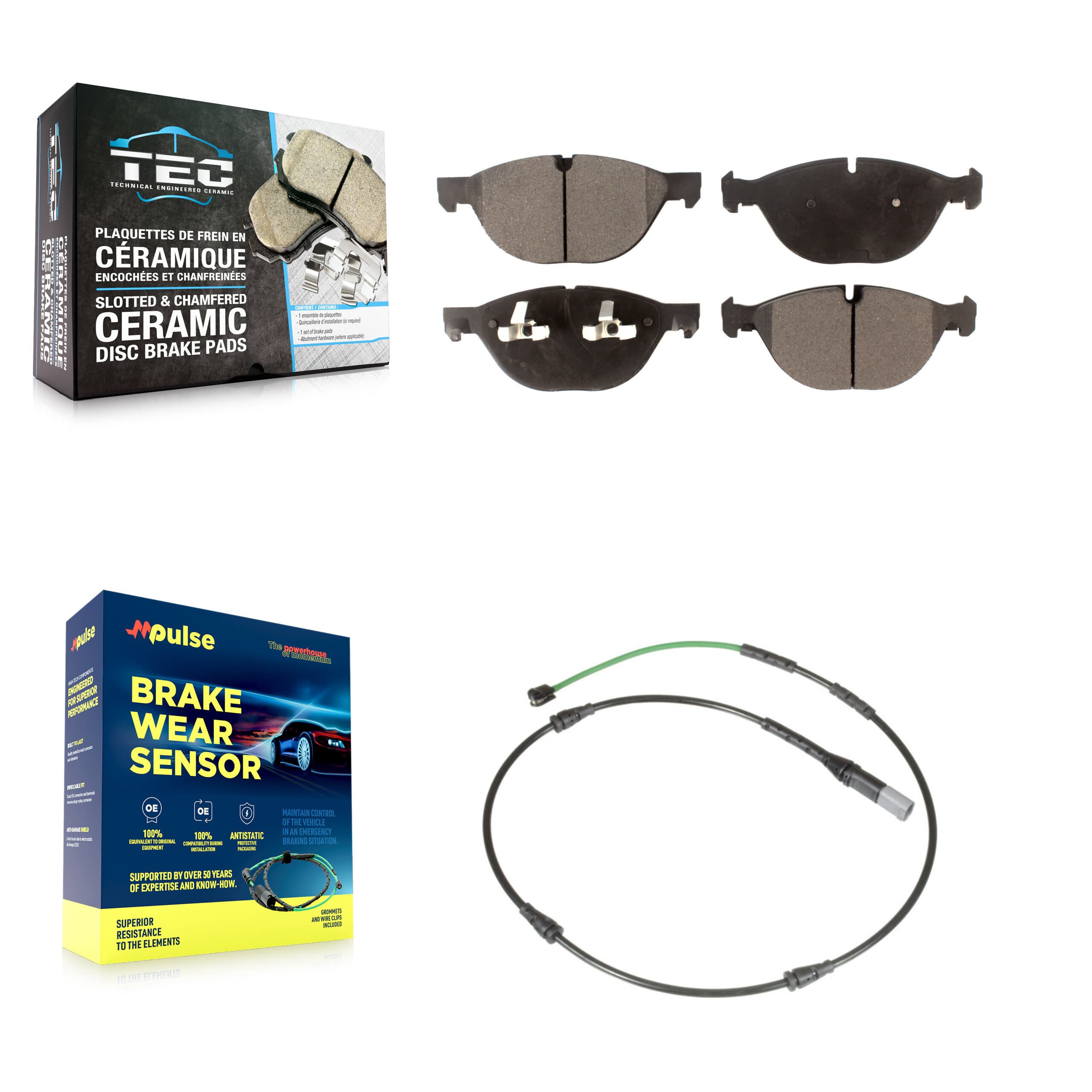 TEC - KTW-100049 - Front Disc Brake Pad Kits image 1