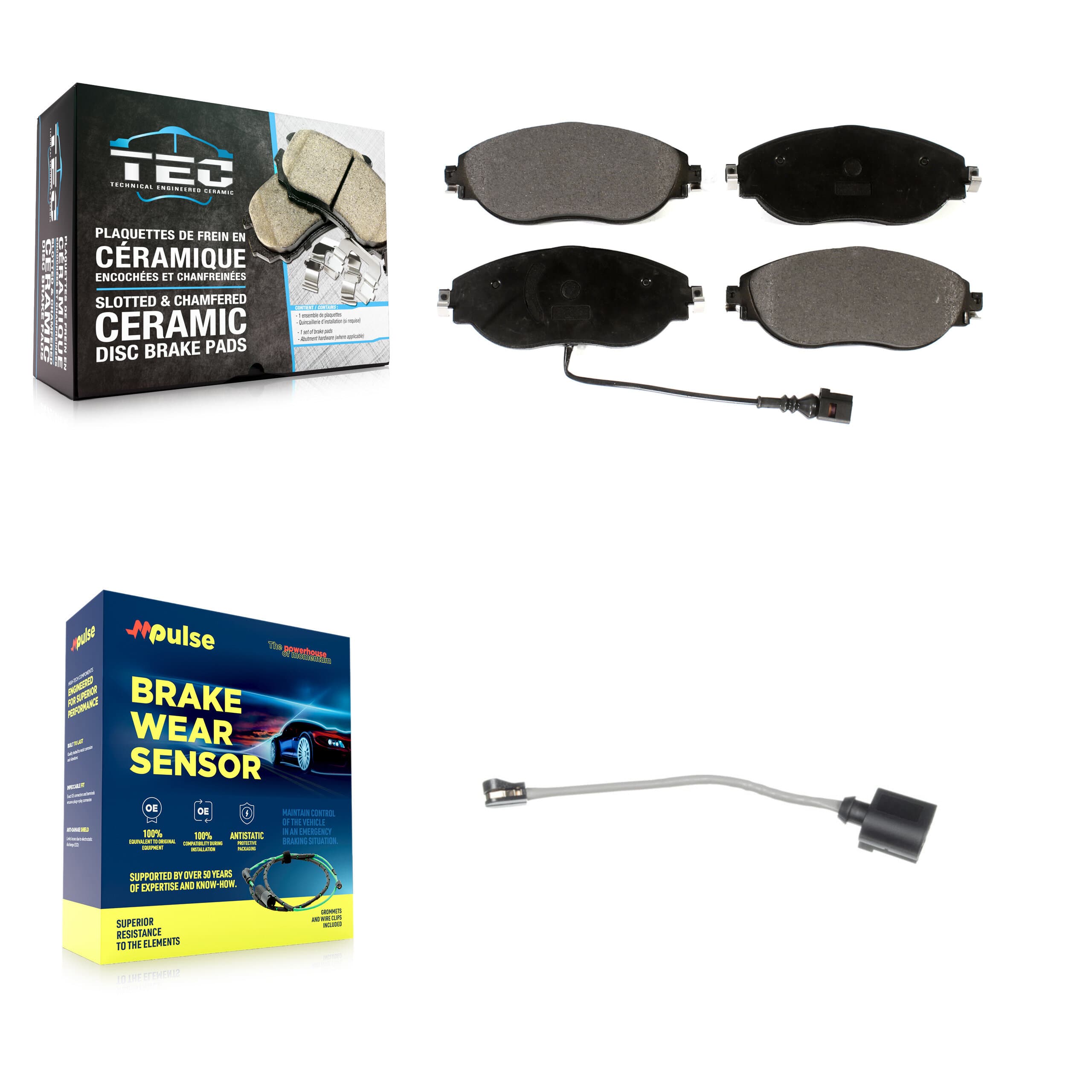TEC - KTW-100057 - Front Disc Brake Pad Kits image 1