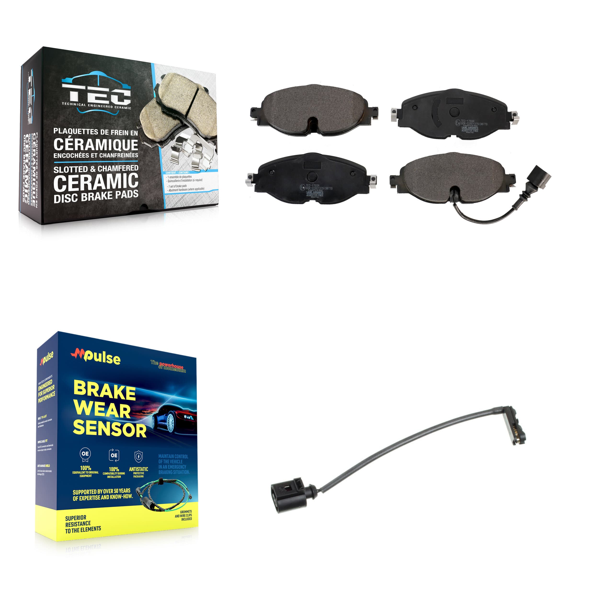 TEC - KTW-100058 - Front Disc Brake Pad Kits image 1