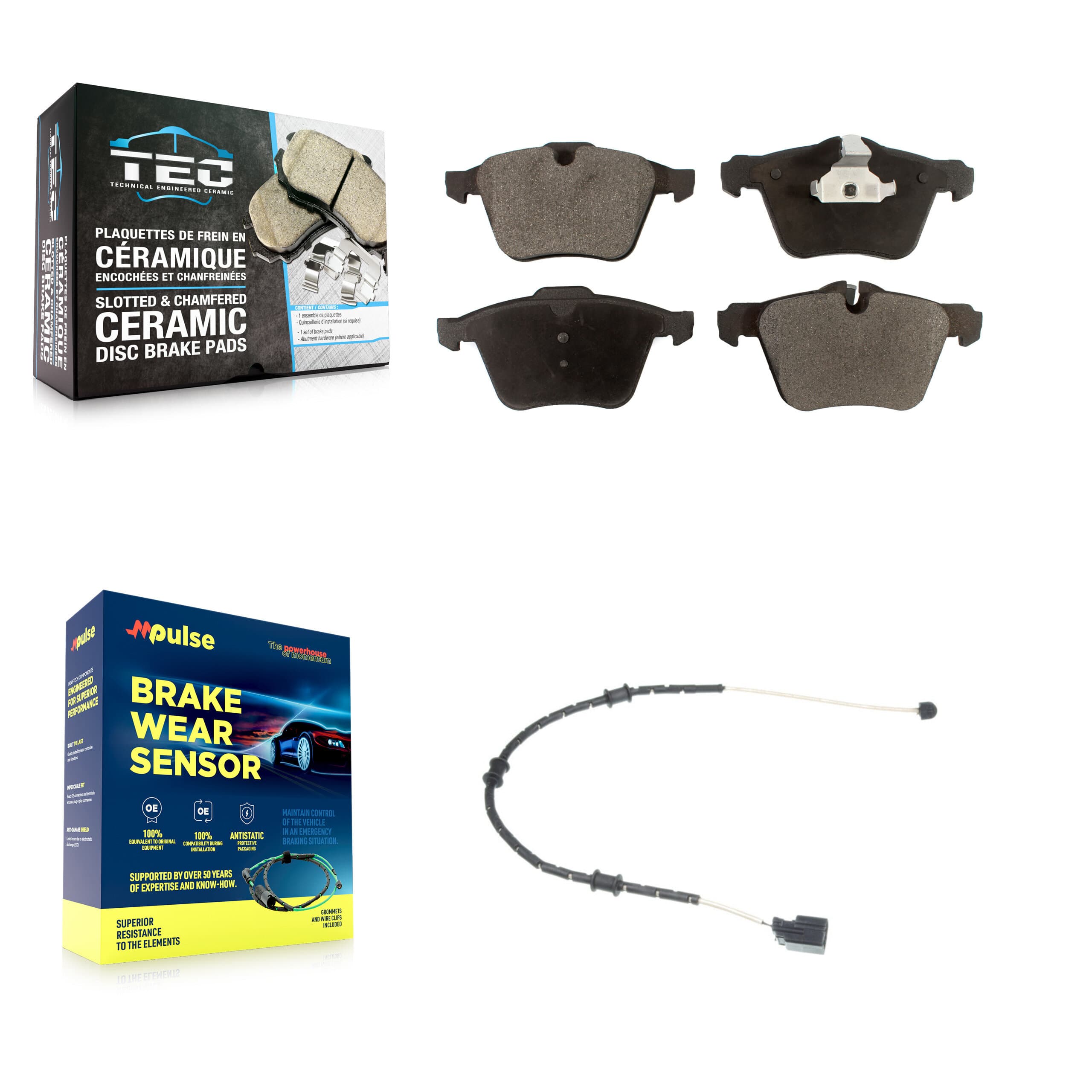 TEC - KTW-100059 - Front Disc Brake Pad Kits image 1