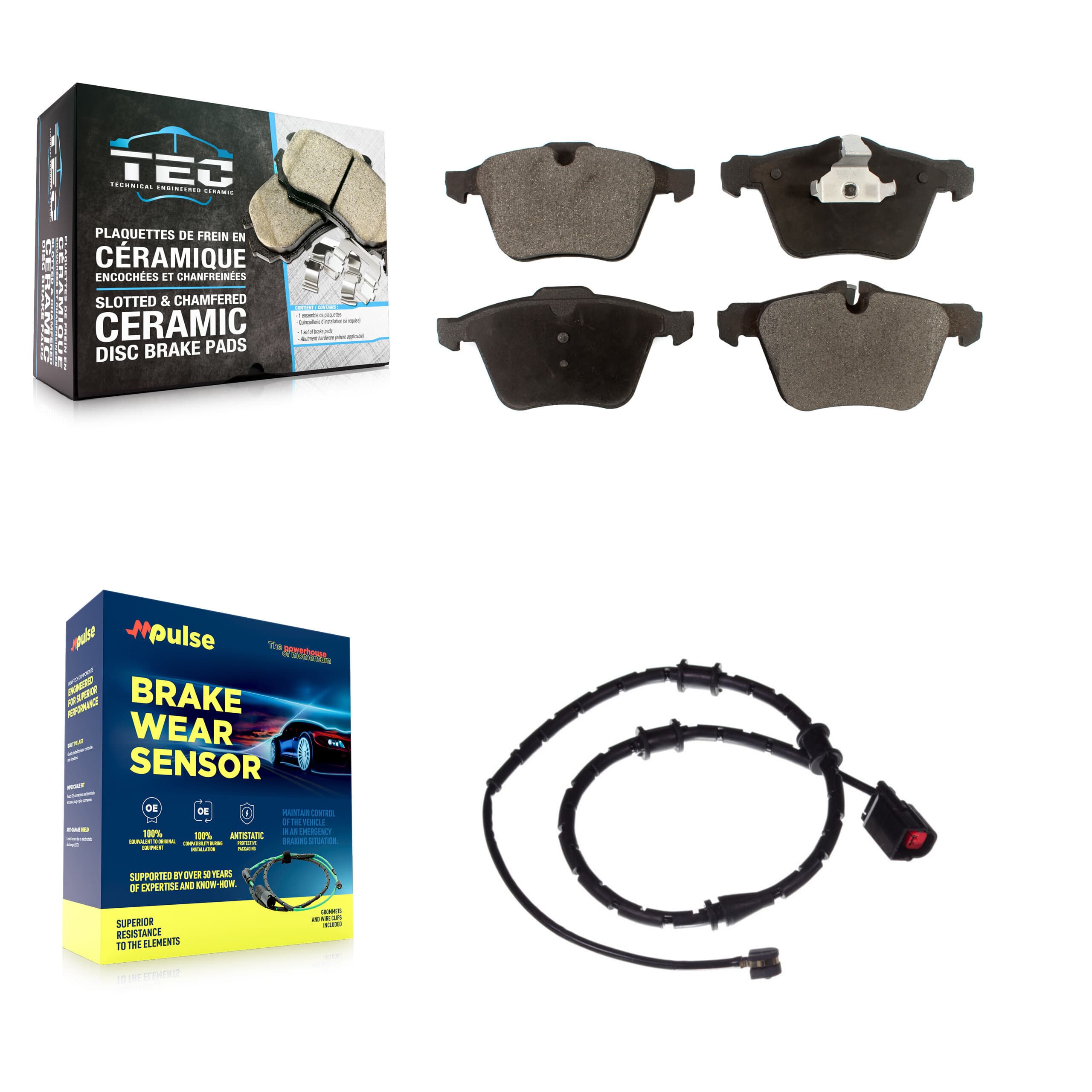 TEC - KTW-100060 - Front Disc Brake Pad Kits image 1