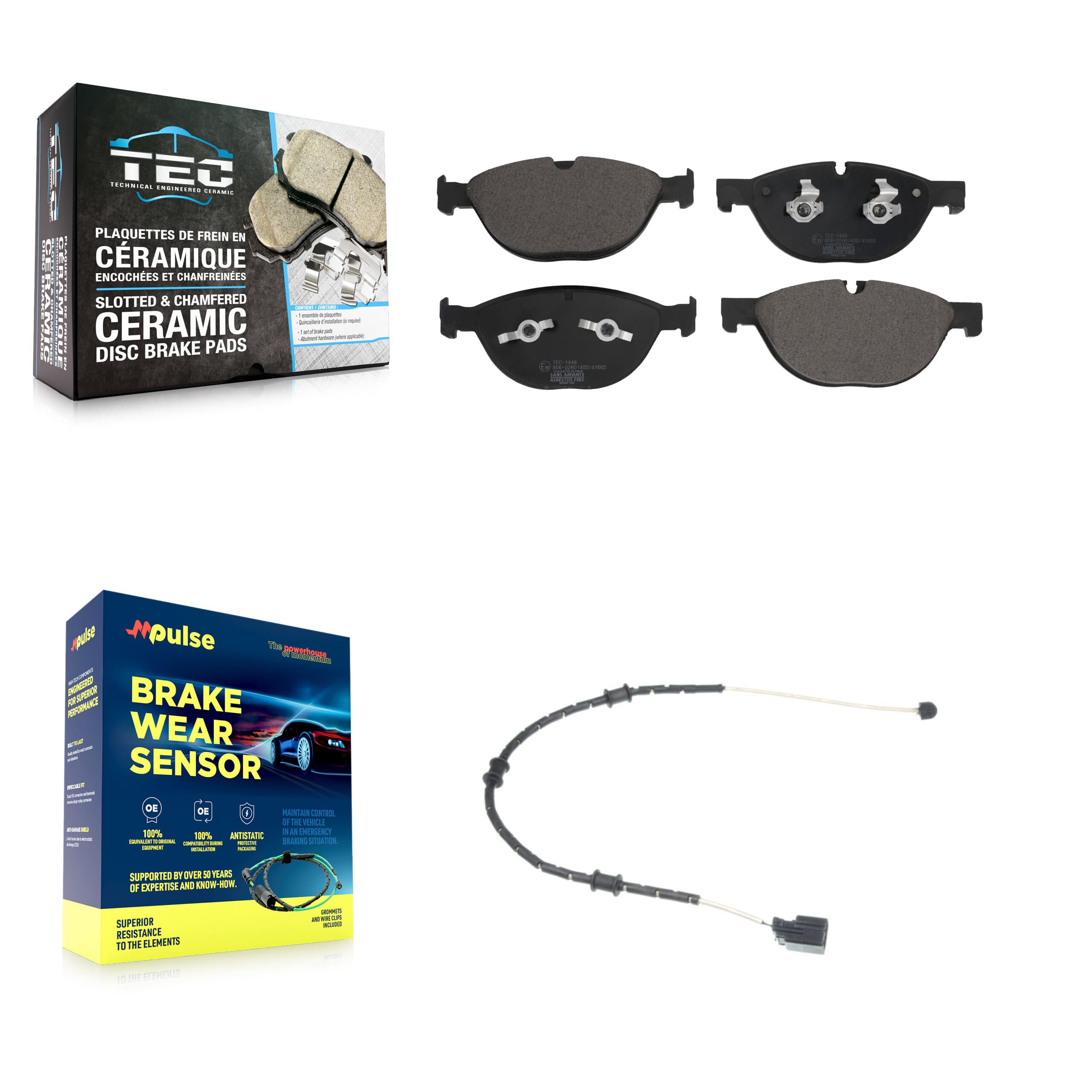 TEC - KTW-100061 - Front Disc Brake Pad Kits image 1
