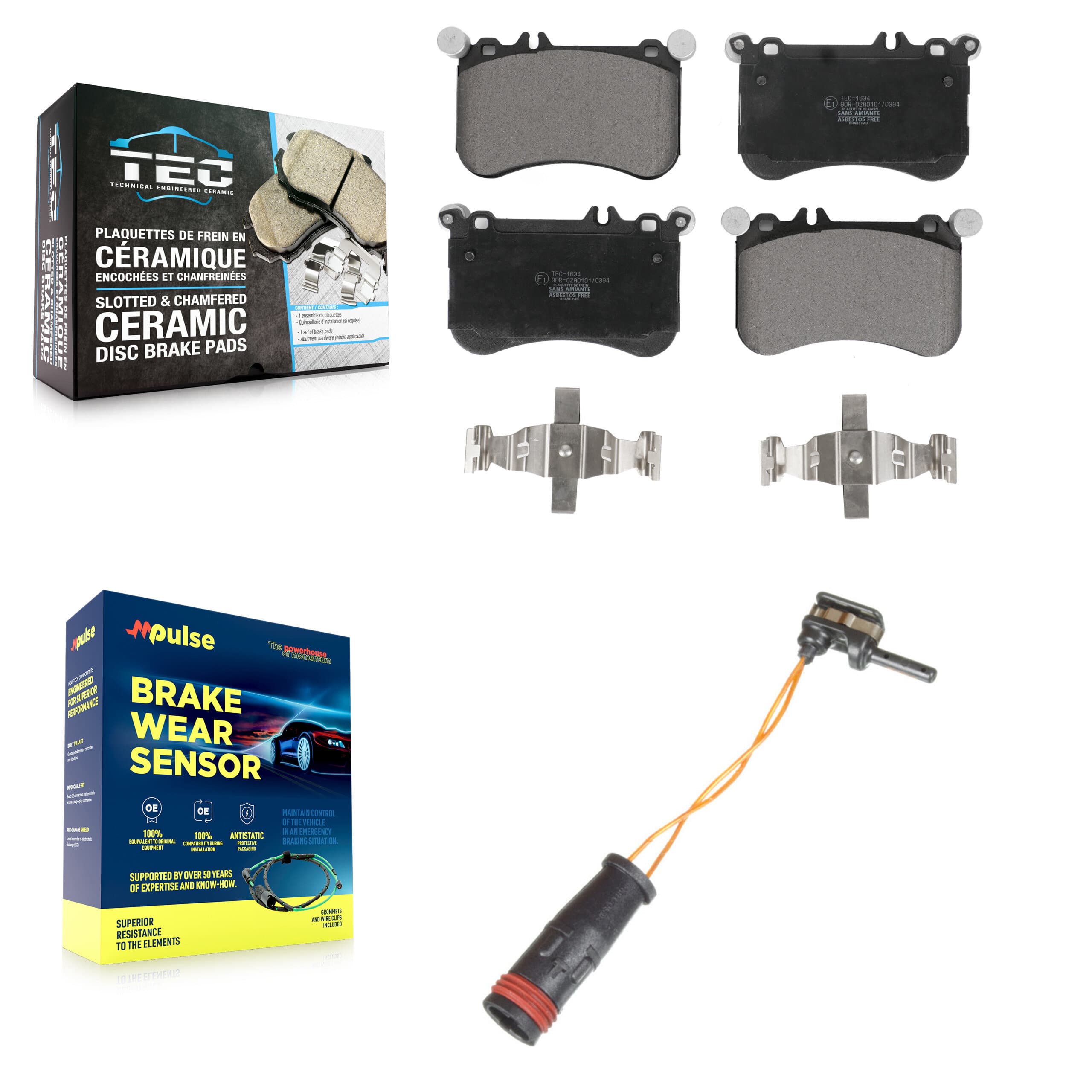 TEC - KTW-100063 - Front Disc Brake Pad Kits image 1