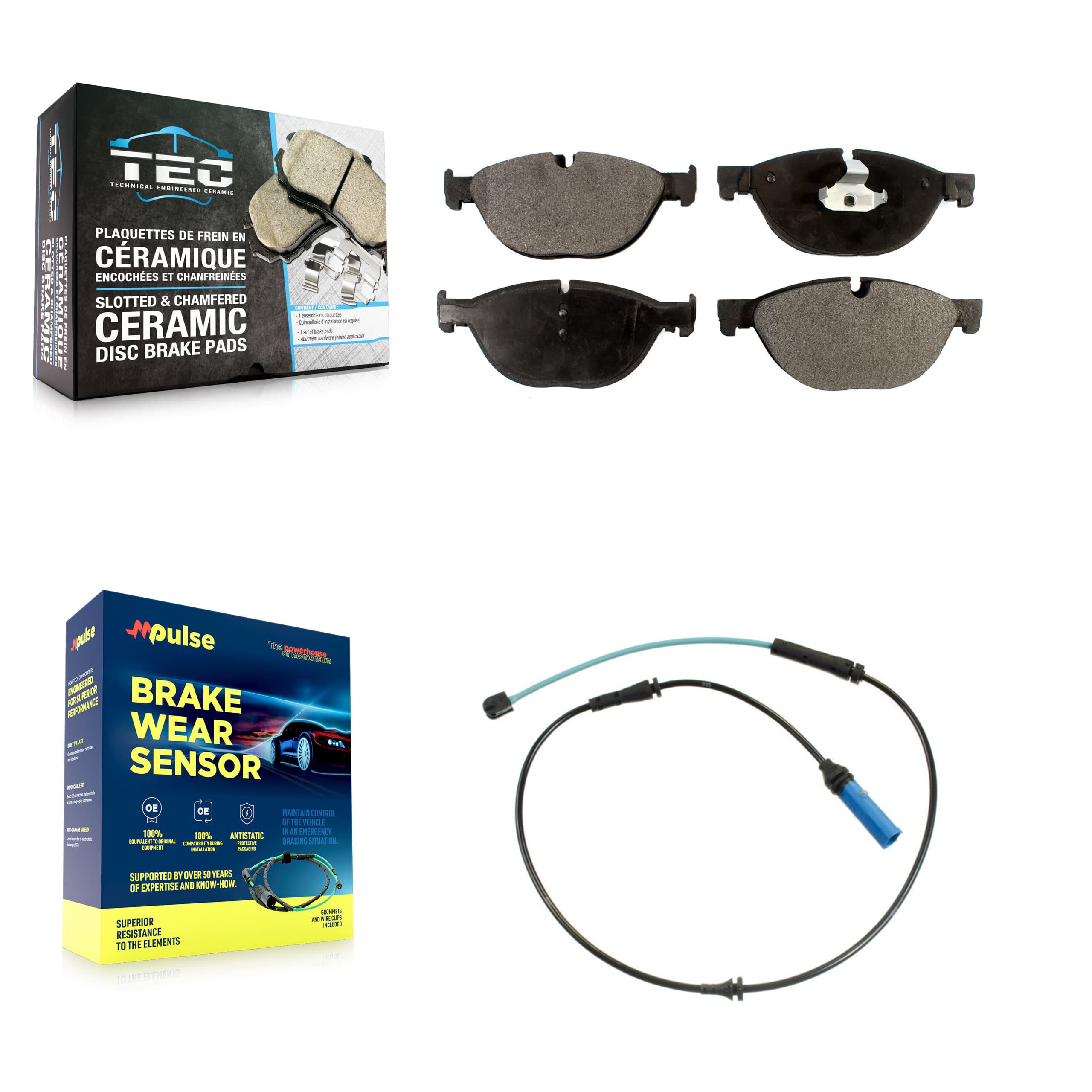 TEC - KTW-100065 - Front Disc Brake Pad Kits image 1