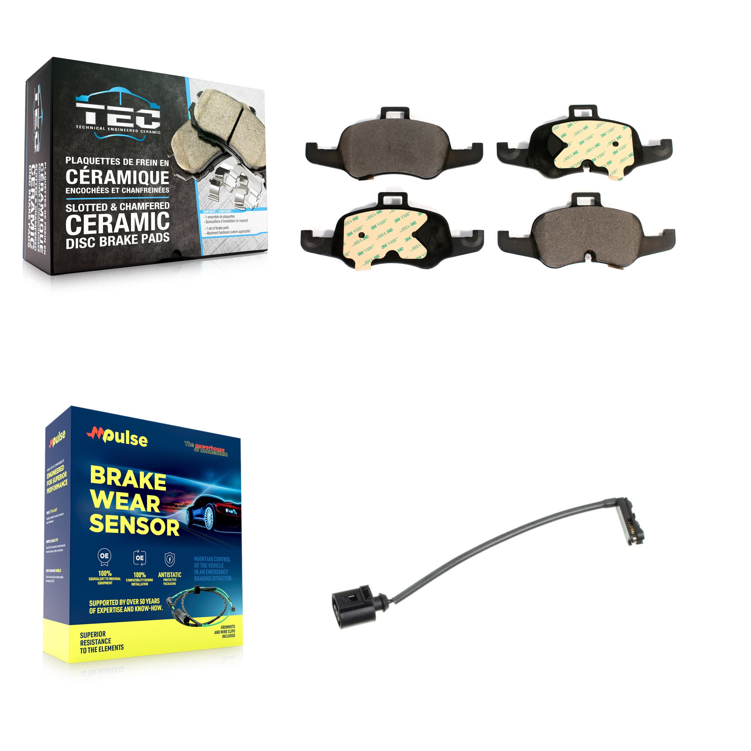 TEC - KTW-100070 - Front Disc Brake Pad Kits image 1