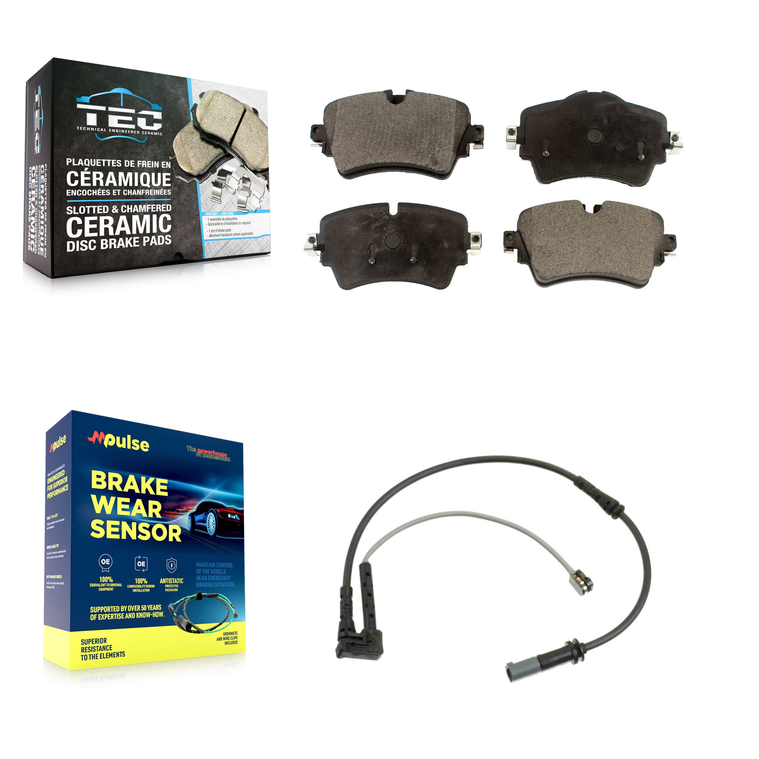 TEC - KTW-100072 - Front Disc Brake Pad Kits image 1