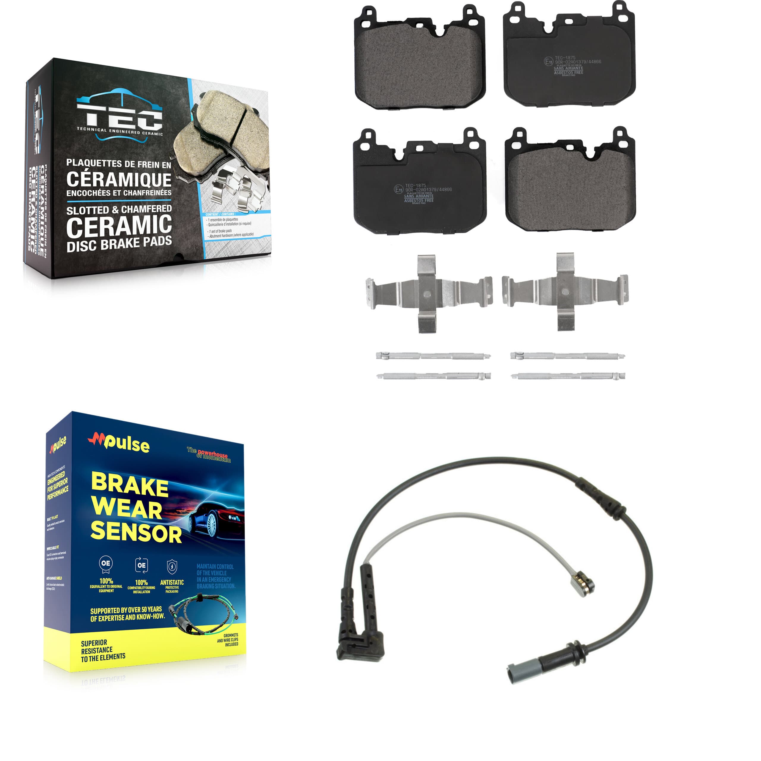TEC - KTW-100073 - Front Disc Brake Pad Kits image 1