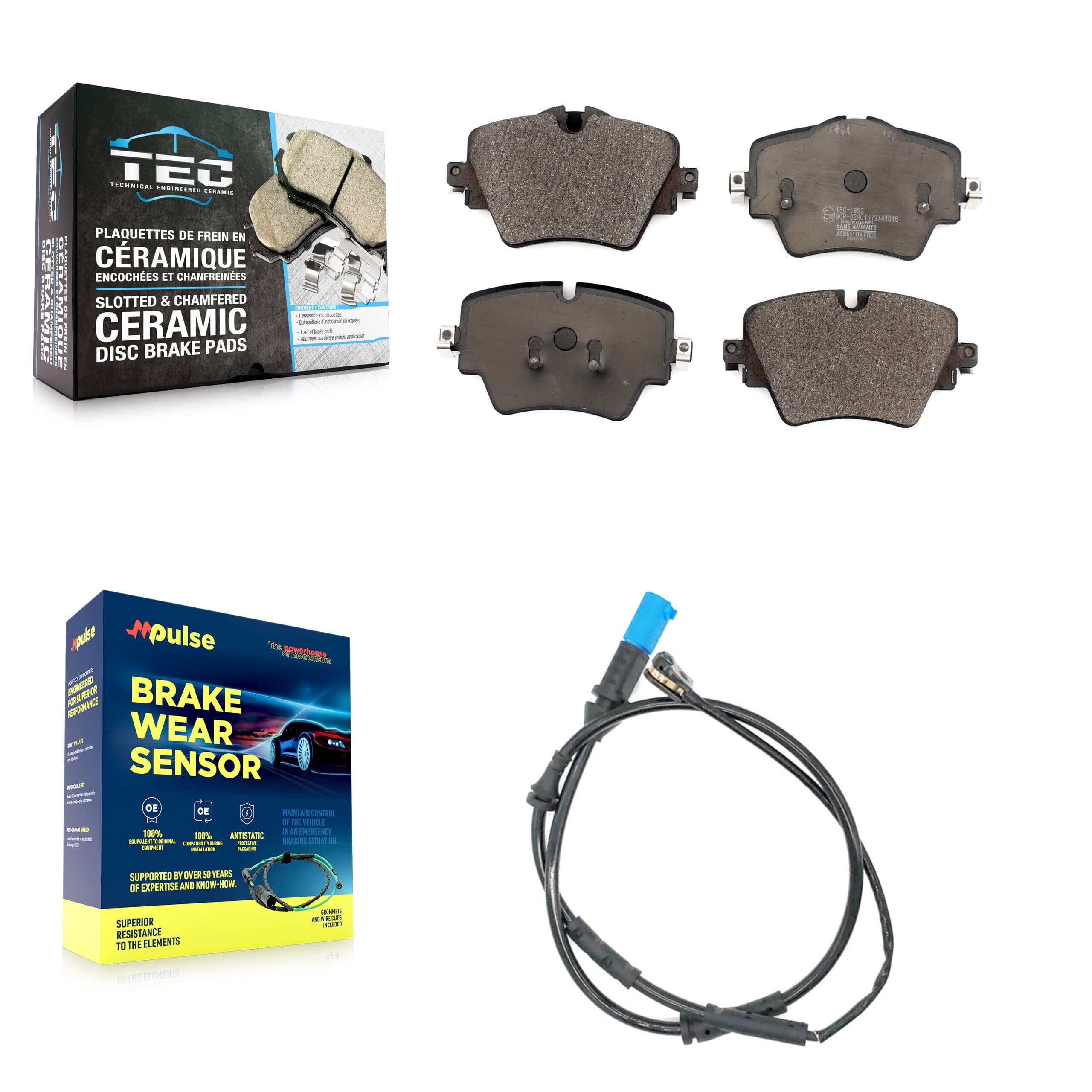 TEC - KTW-100074 - Front Disc Brake Pad Kits image 1