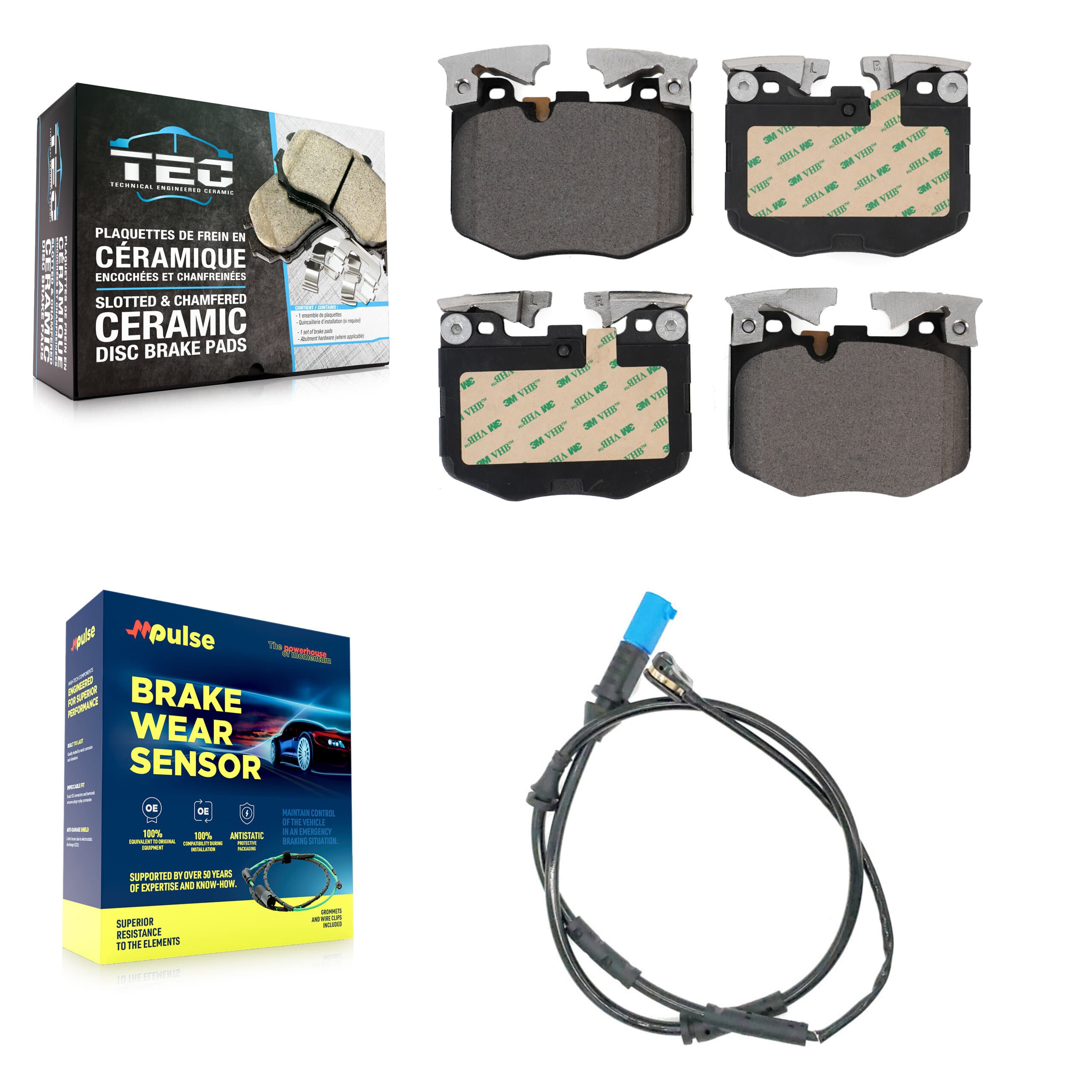 TEC - KTW-100075 - Front Disc Brake Pad Kits image 1