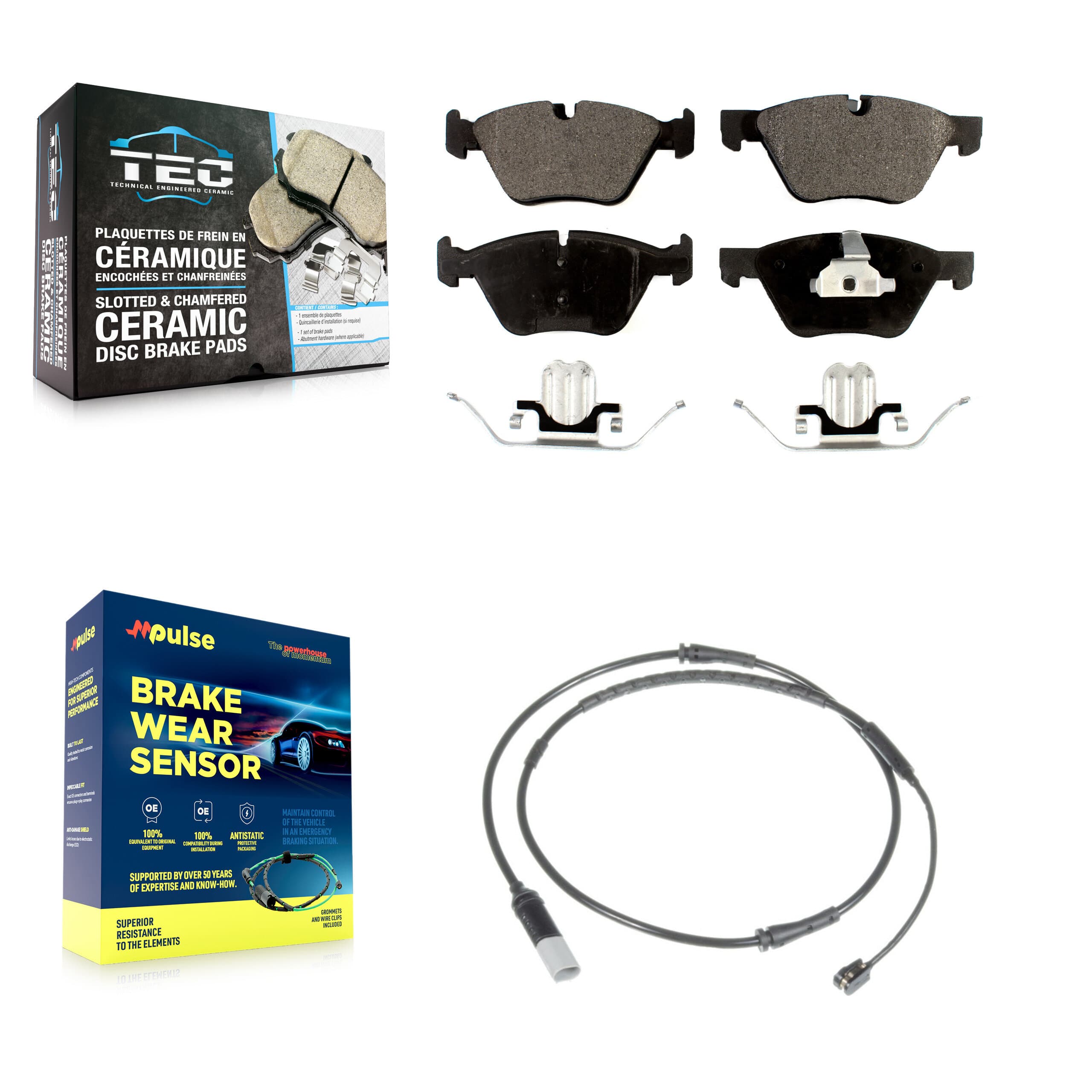 TEC - KTW-100079 - Front Disc Brake Pad Kits image 1