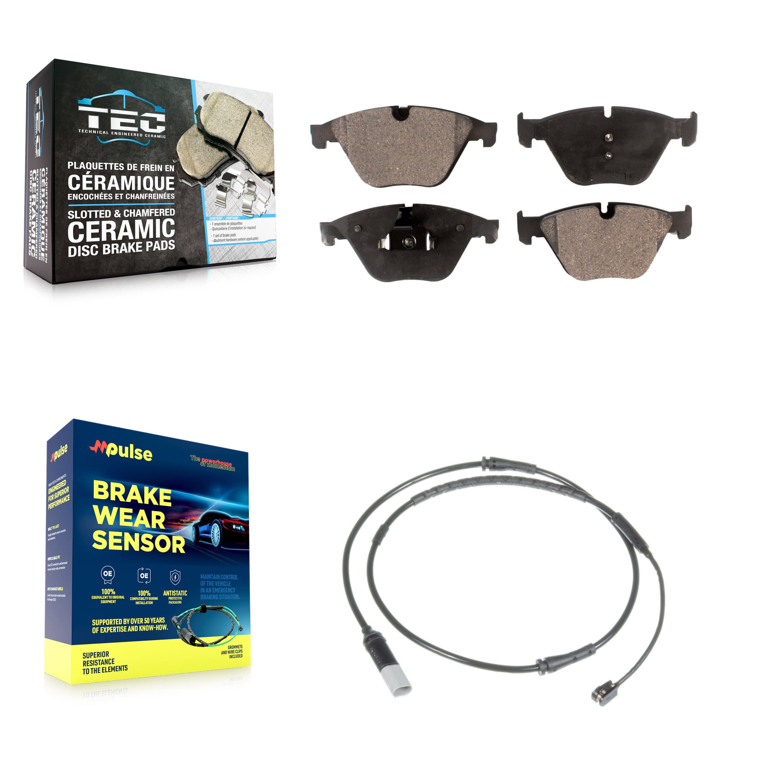 TEC - KTW-100080 - Front Disc Brake Pad Kits image 1