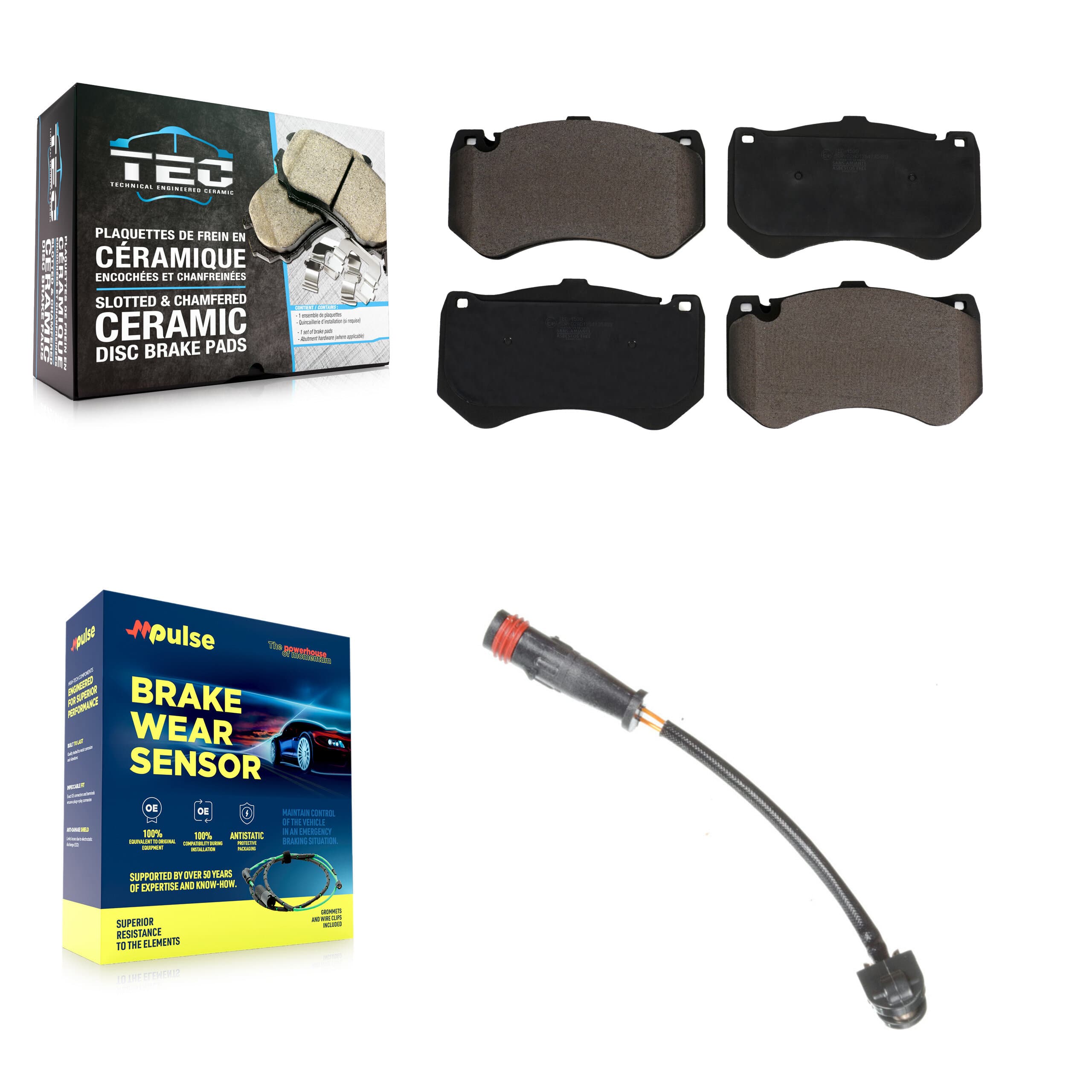 TEC - KTW-100084 - Front Disc Brake Pad Kits image 1