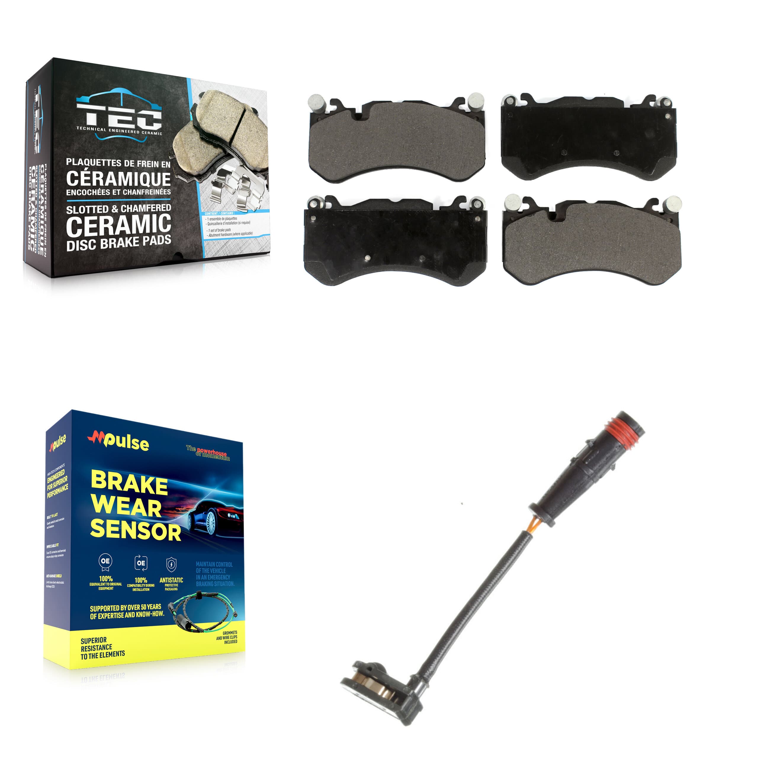 TEC - KTW-100088 - Front Disc Brake Pad Kits image 1