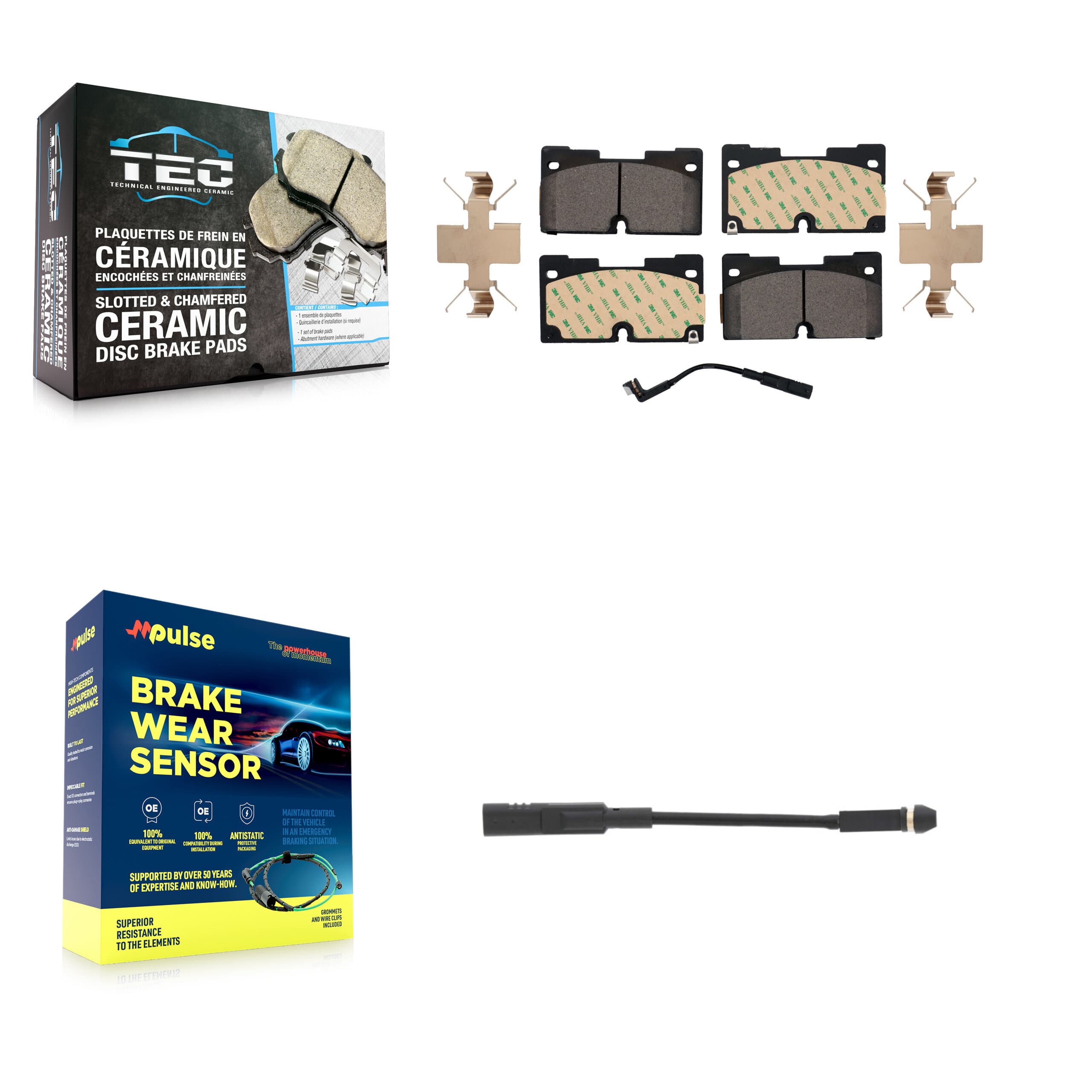 TEC - KTW-100090 - Front Disc Brake Pad Kits image 1