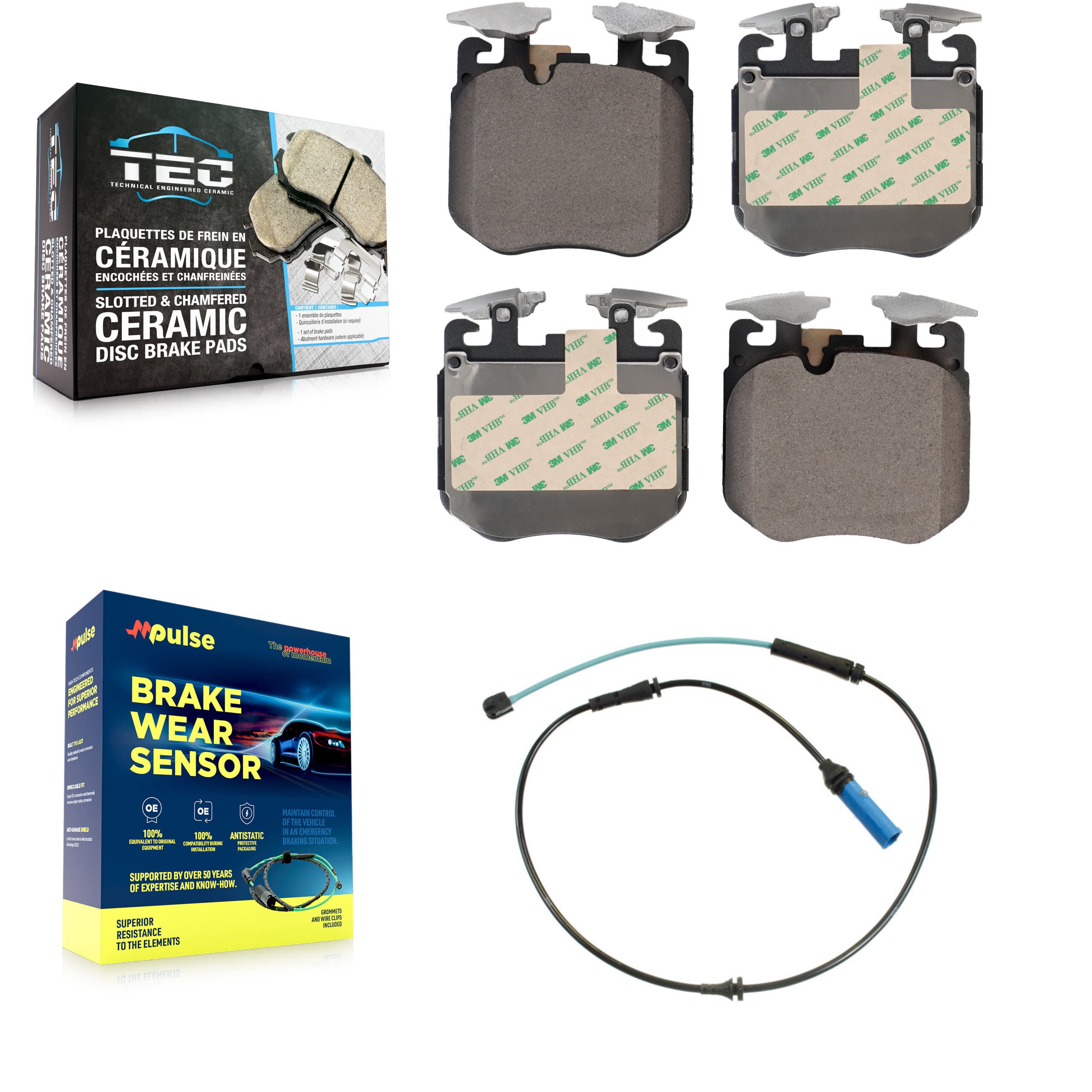 TEC - KTW-100094 - Front Disc Brake Pad Kits image 1