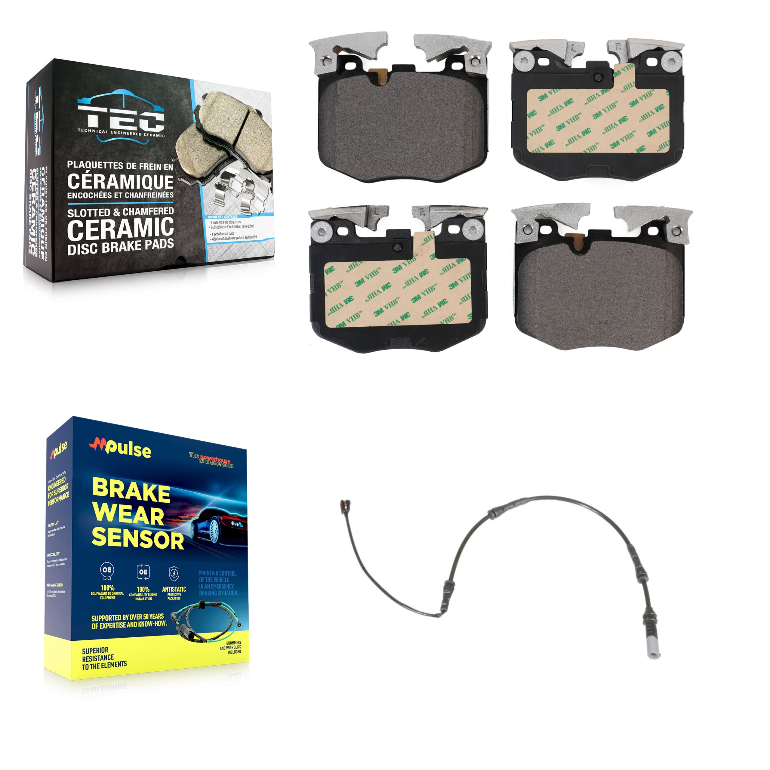 TEC - KTW-100095 - Front Disc Brake Pad Kits image 1