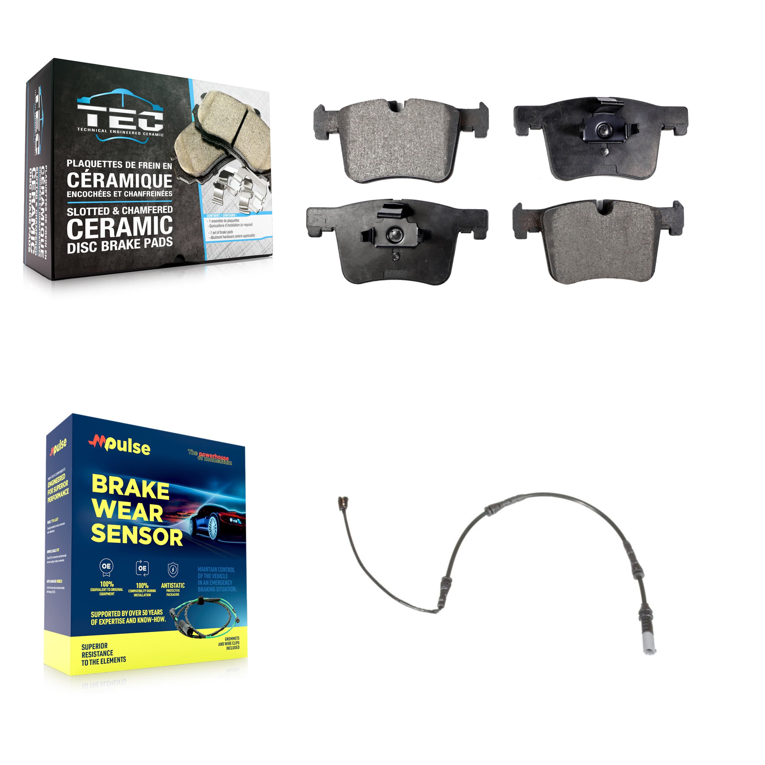 TEC - KTW-100096 - Front Disc Brake Pad Kits image 1
