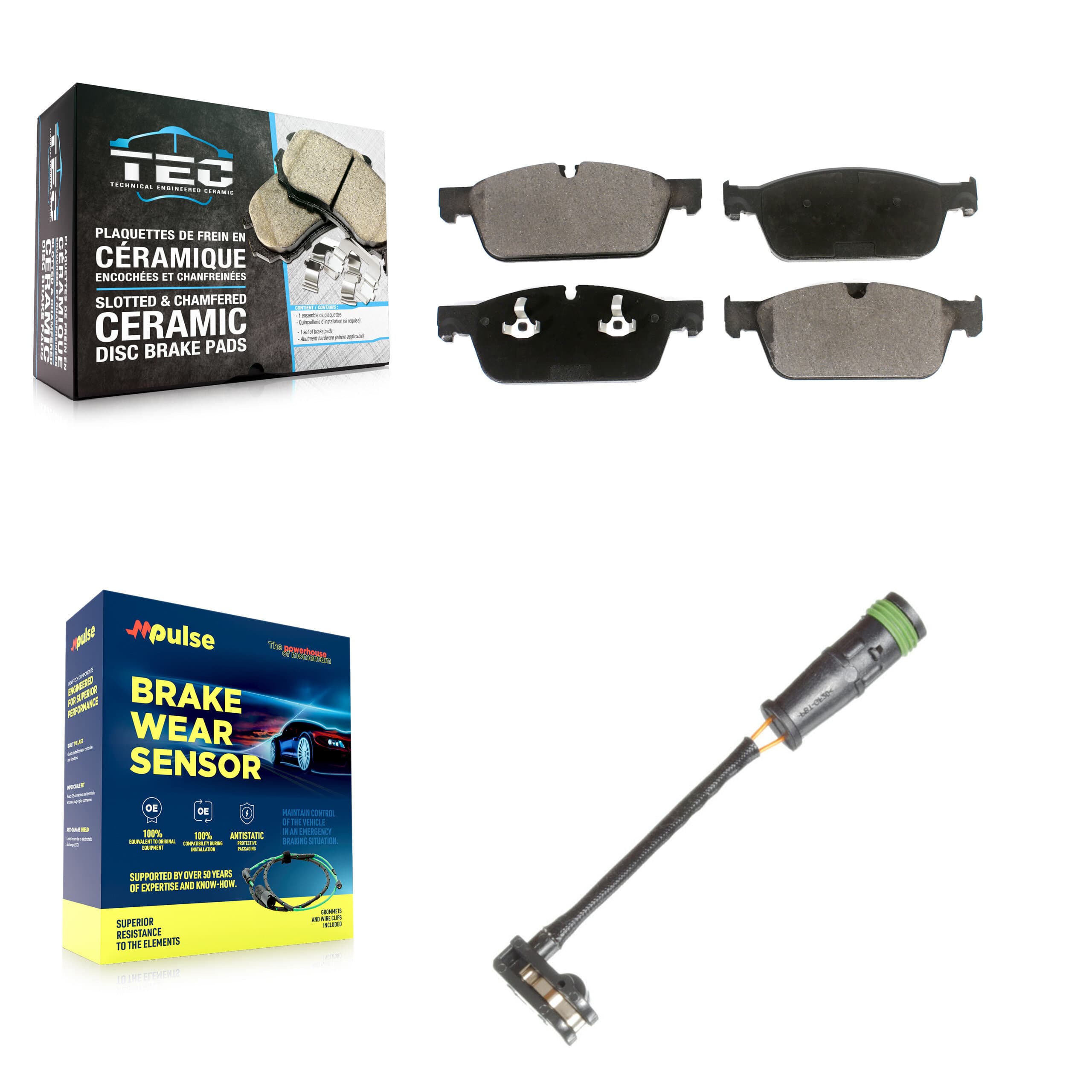 TEC - KTW-100099 - Front Disc Brake Pad Kits image 1