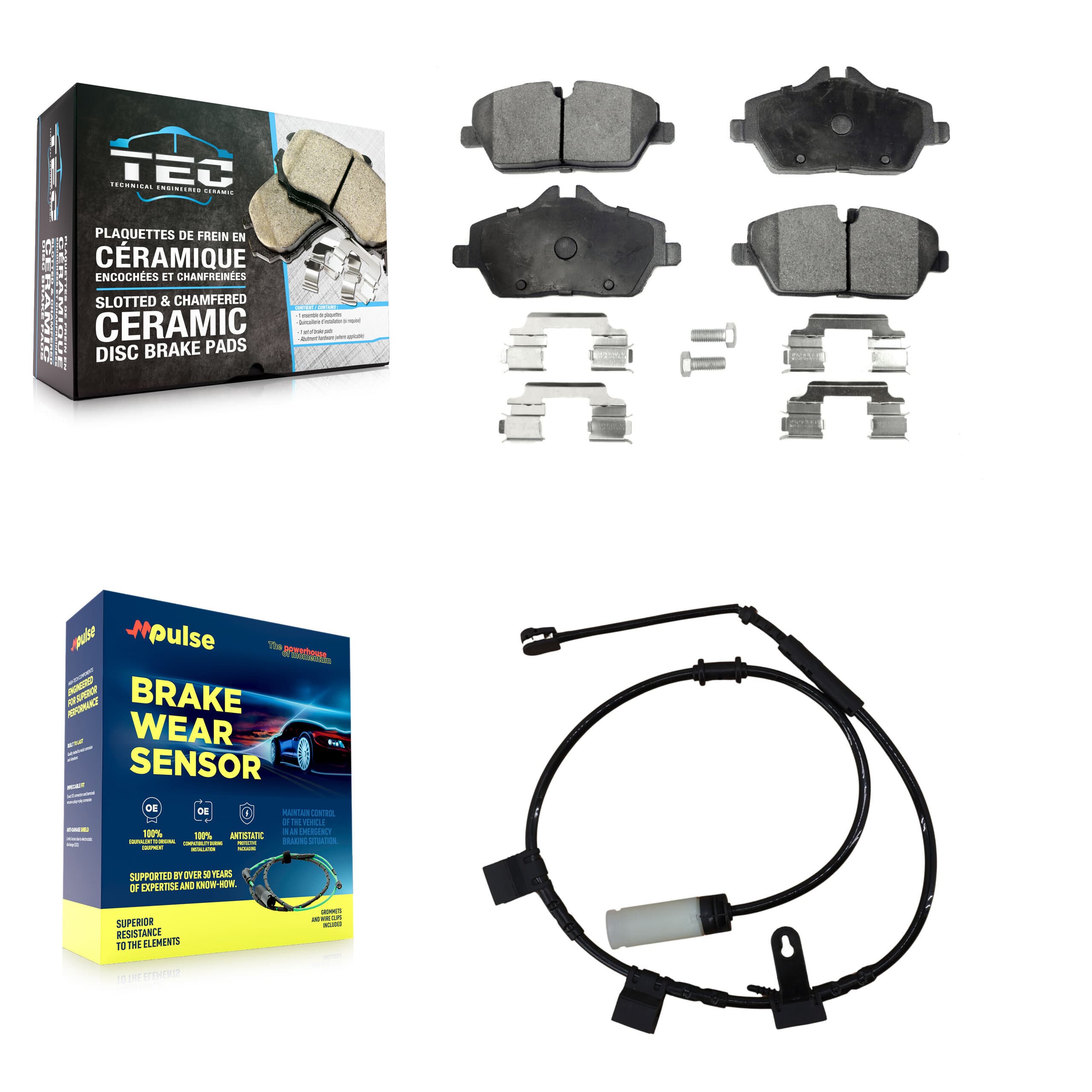 TEC - KTW-100105 - Front Disc Brake Pad Kits image 1