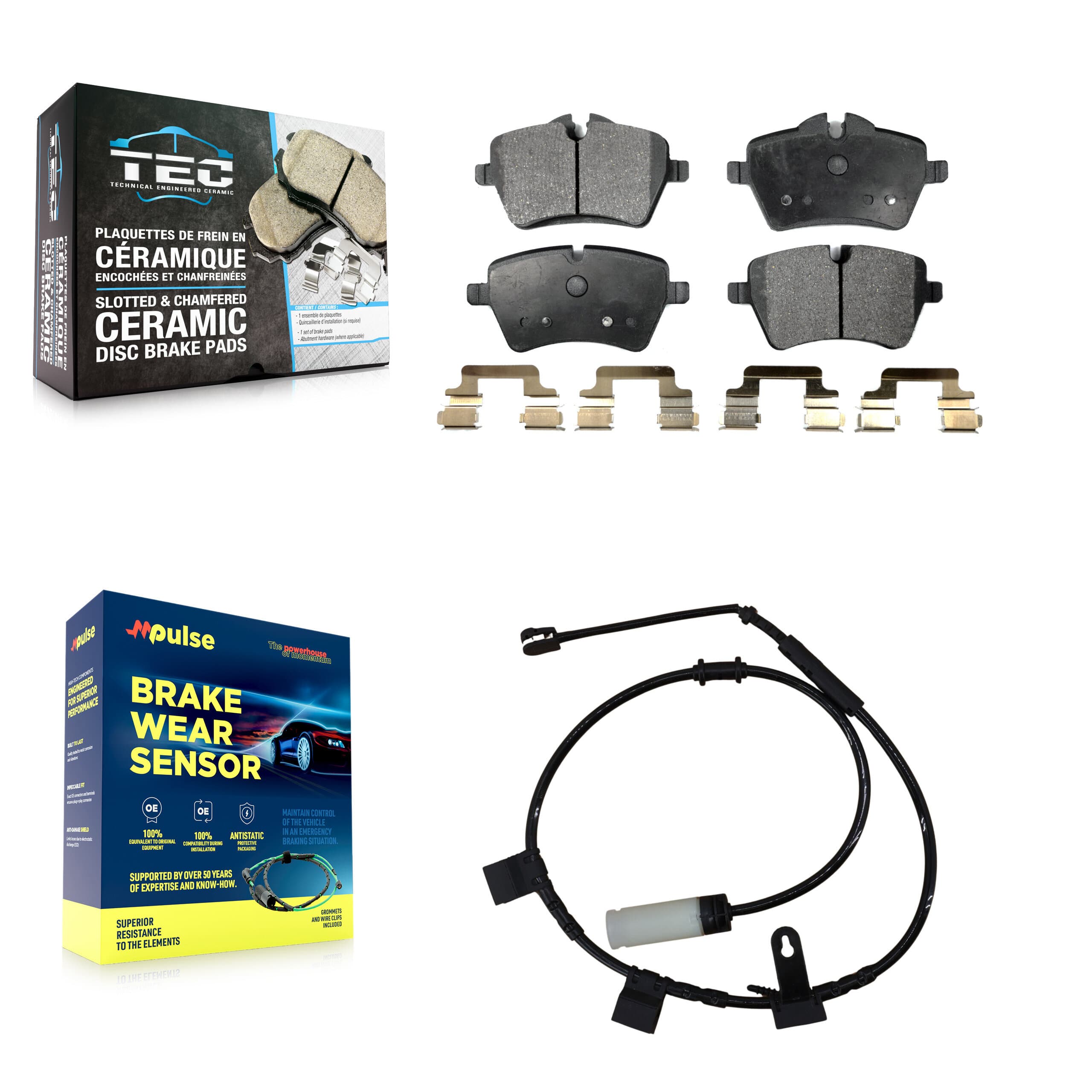 TEC - KTW-100107 - Front Disc Brake Pad Kits image 1