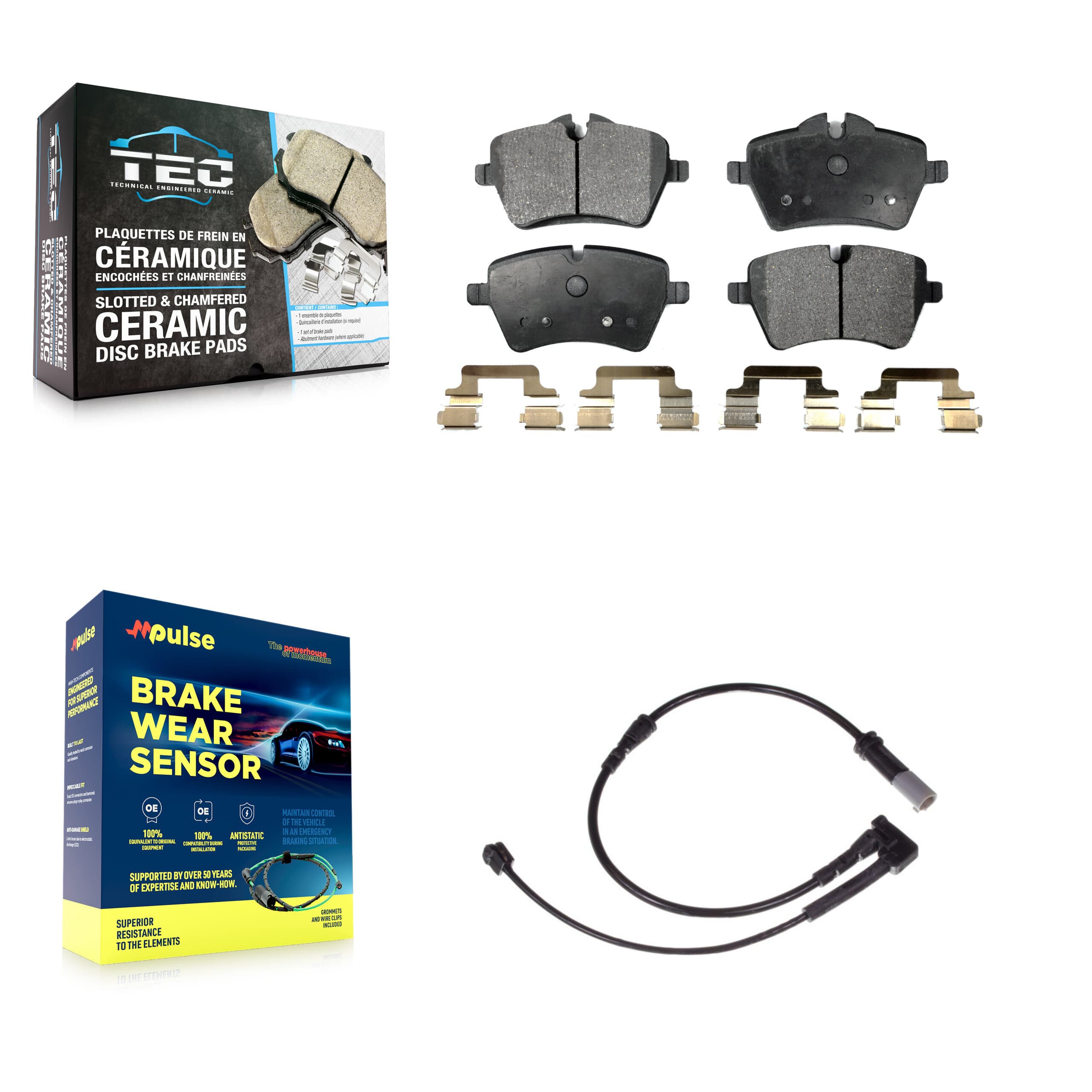 TEC - KTW-100108 - Front Disc Brake Pad Kits image 1