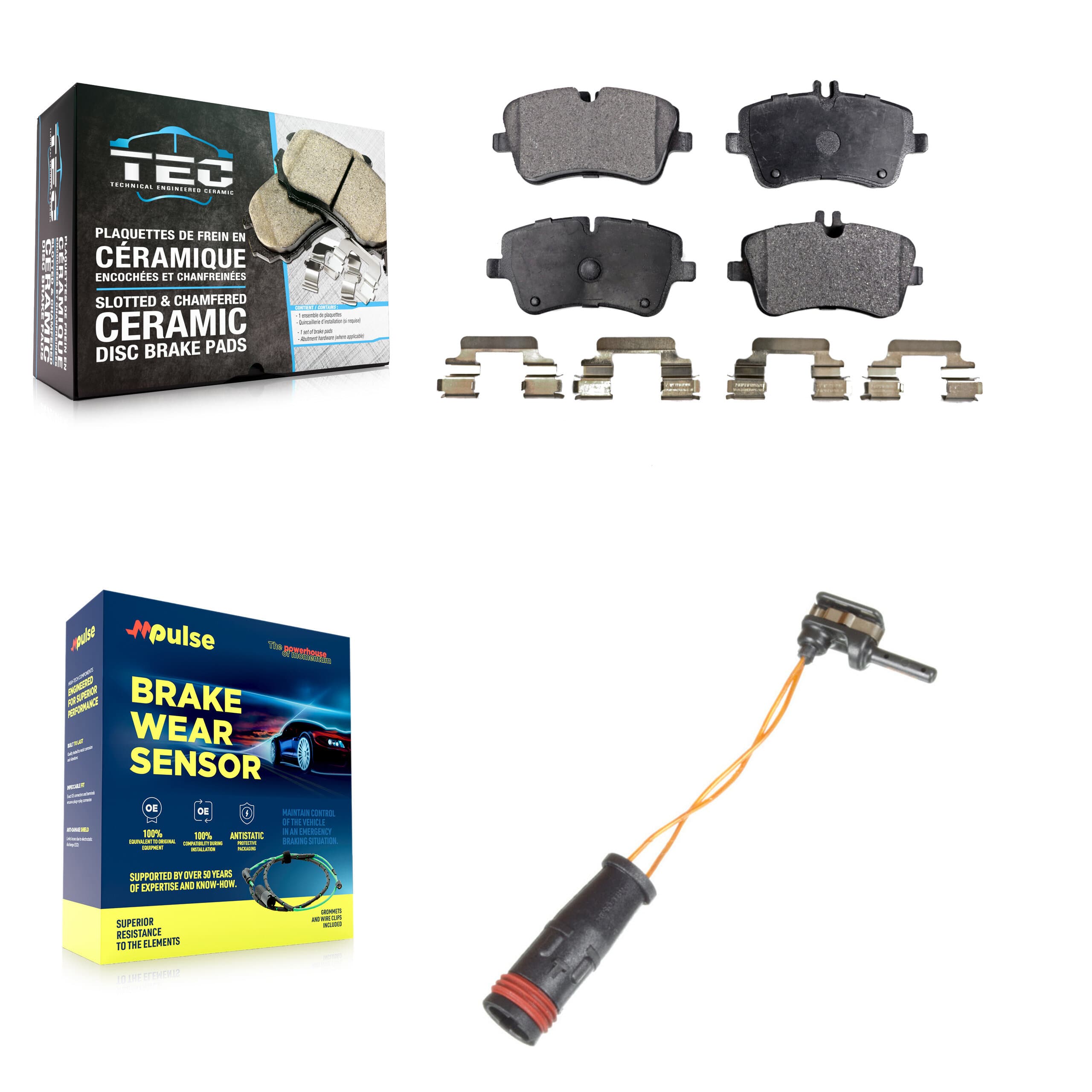 TEC - KTW-100112 - Front Disc Brake Pad Kits image 1