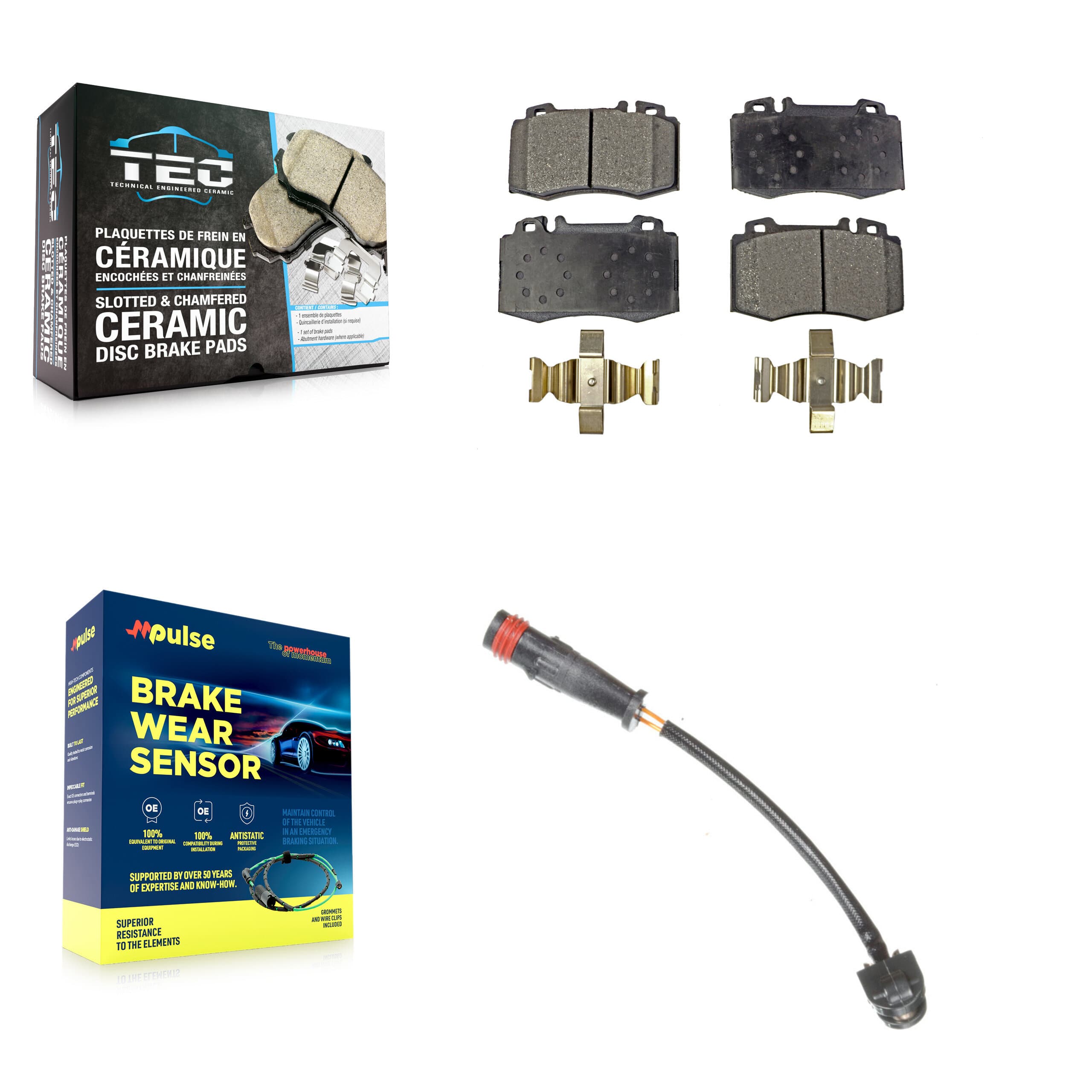 TEC - KTW-100114 - Front Disc Brake Pad Kits image 1