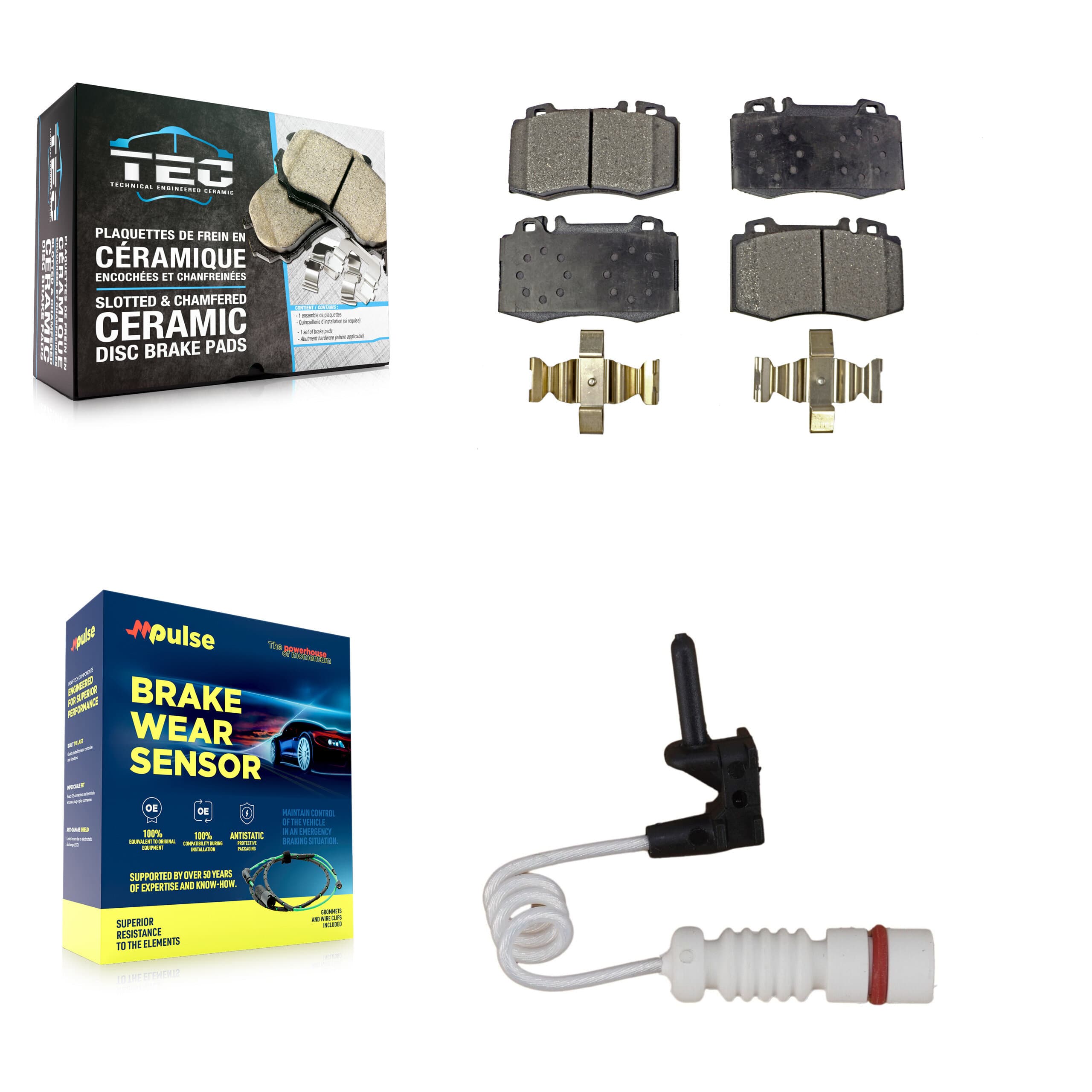 TEC - KTW-100118 - Front Disc Brake Pad Kits image 1