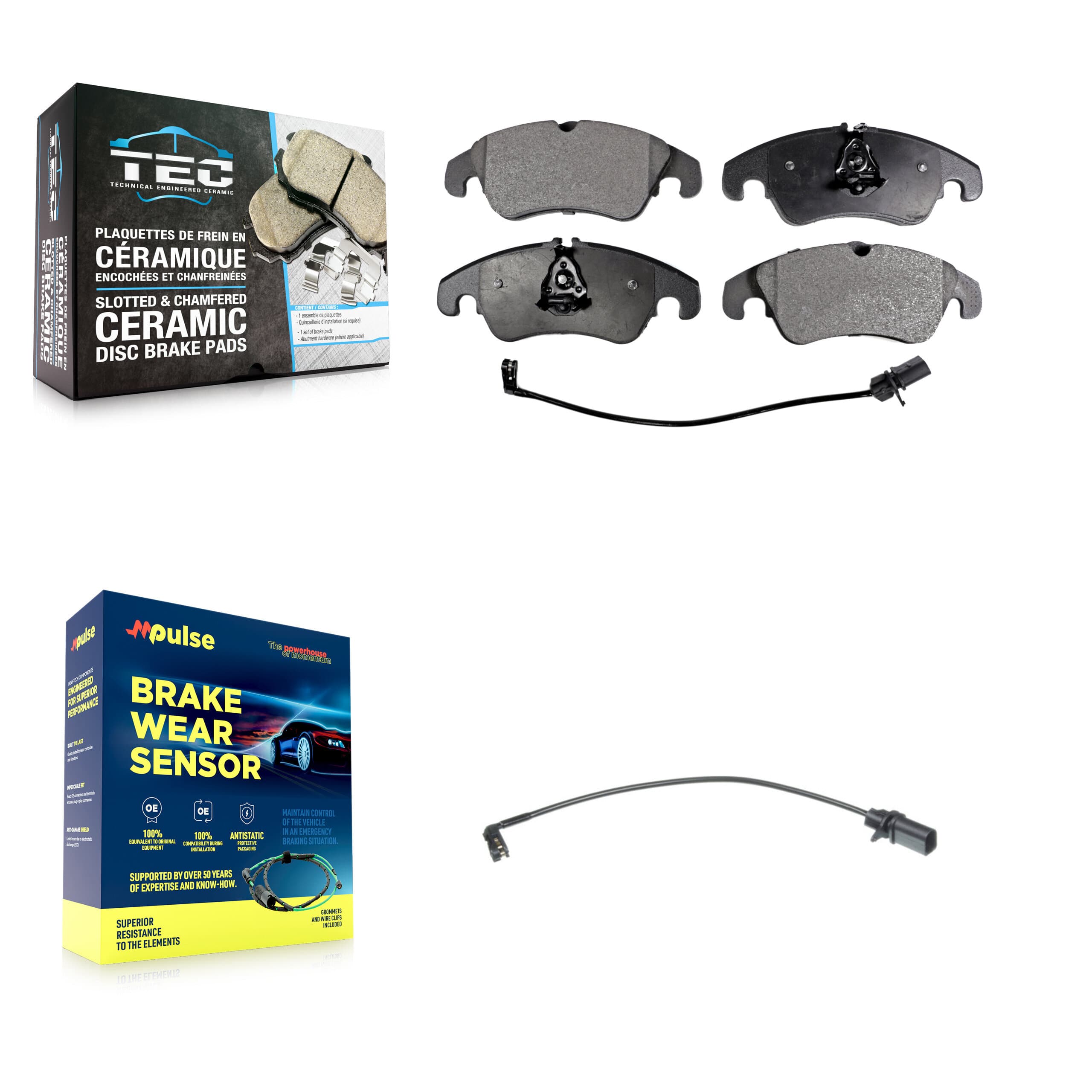 TEC - KTW-100120 - Front Disc Brake Pad Kits image 1