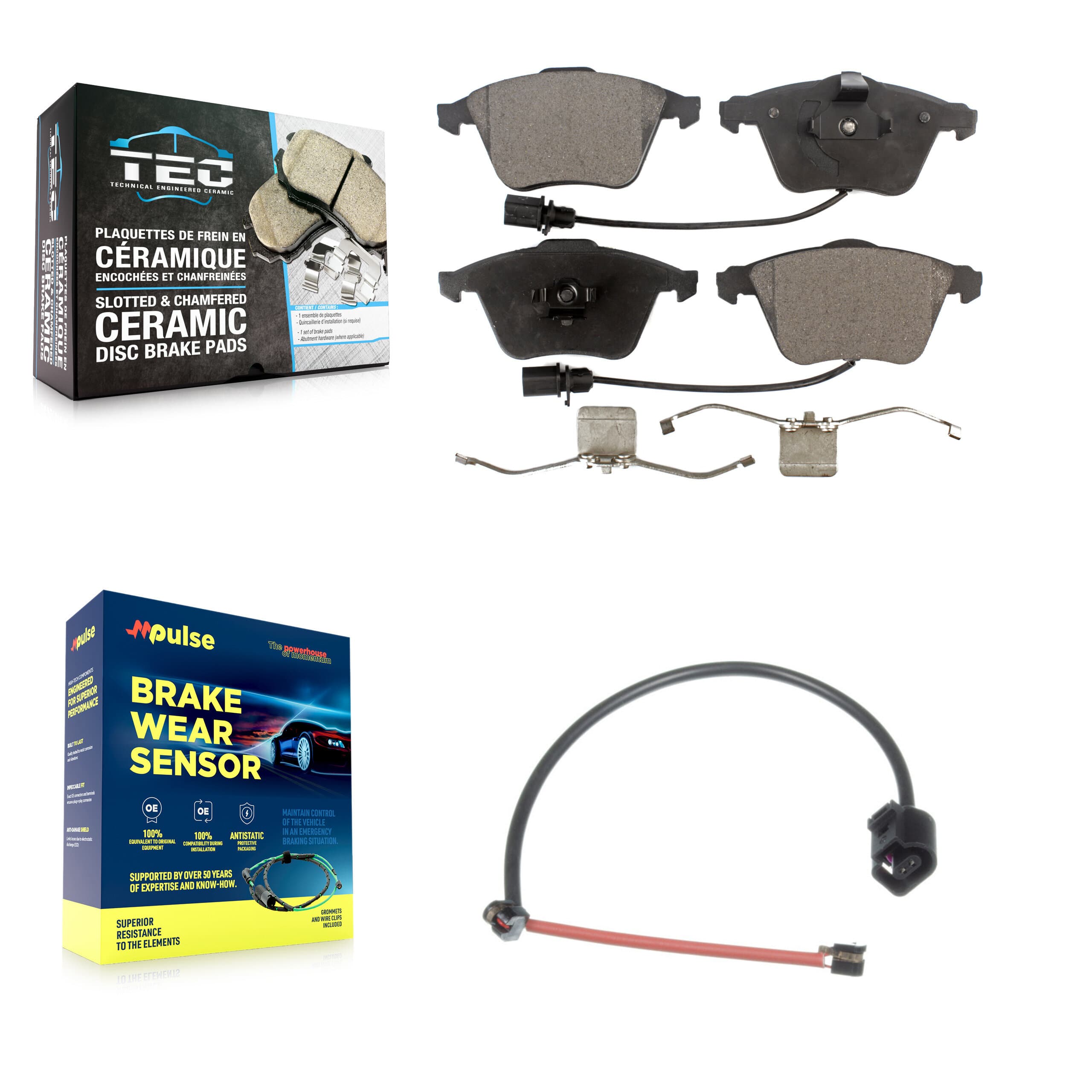 TEC - KTW-100122 - Front Disc Brake Pad Kits image 1