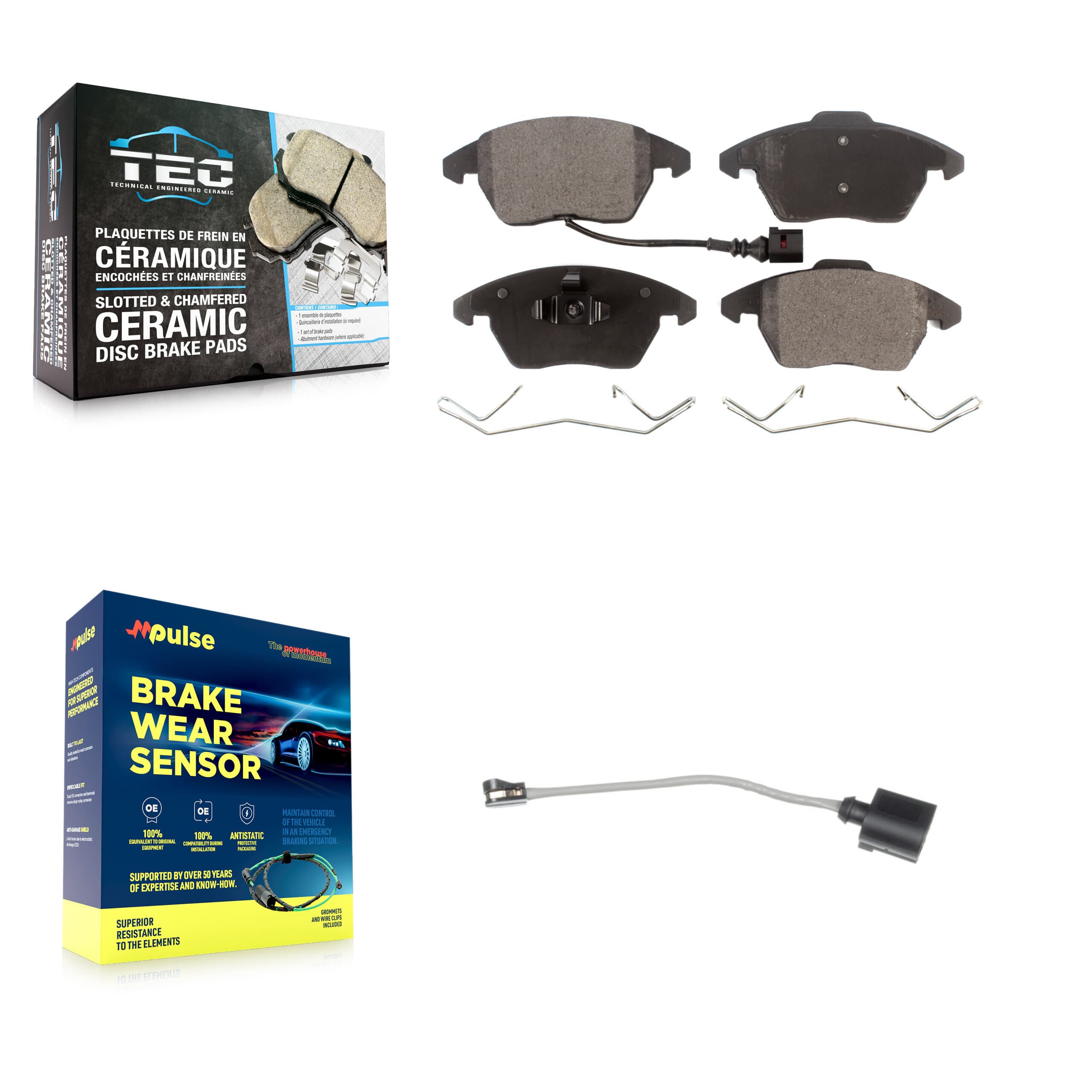 TEC - KTW-100123 - Front Disc Brake Pad Kits image 1