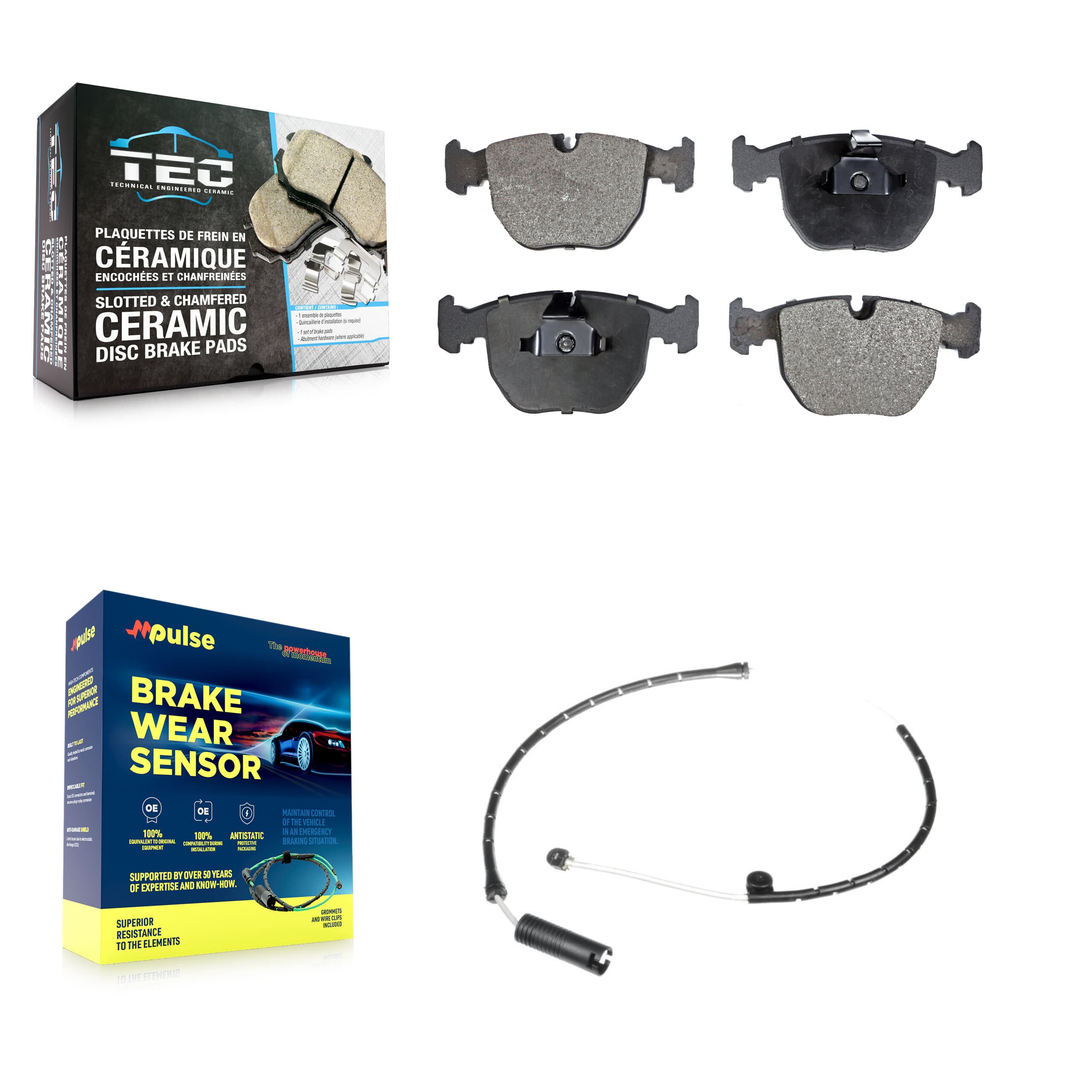 TEC - KTW-100125 - Front Disc Brake Pad Kits image 1