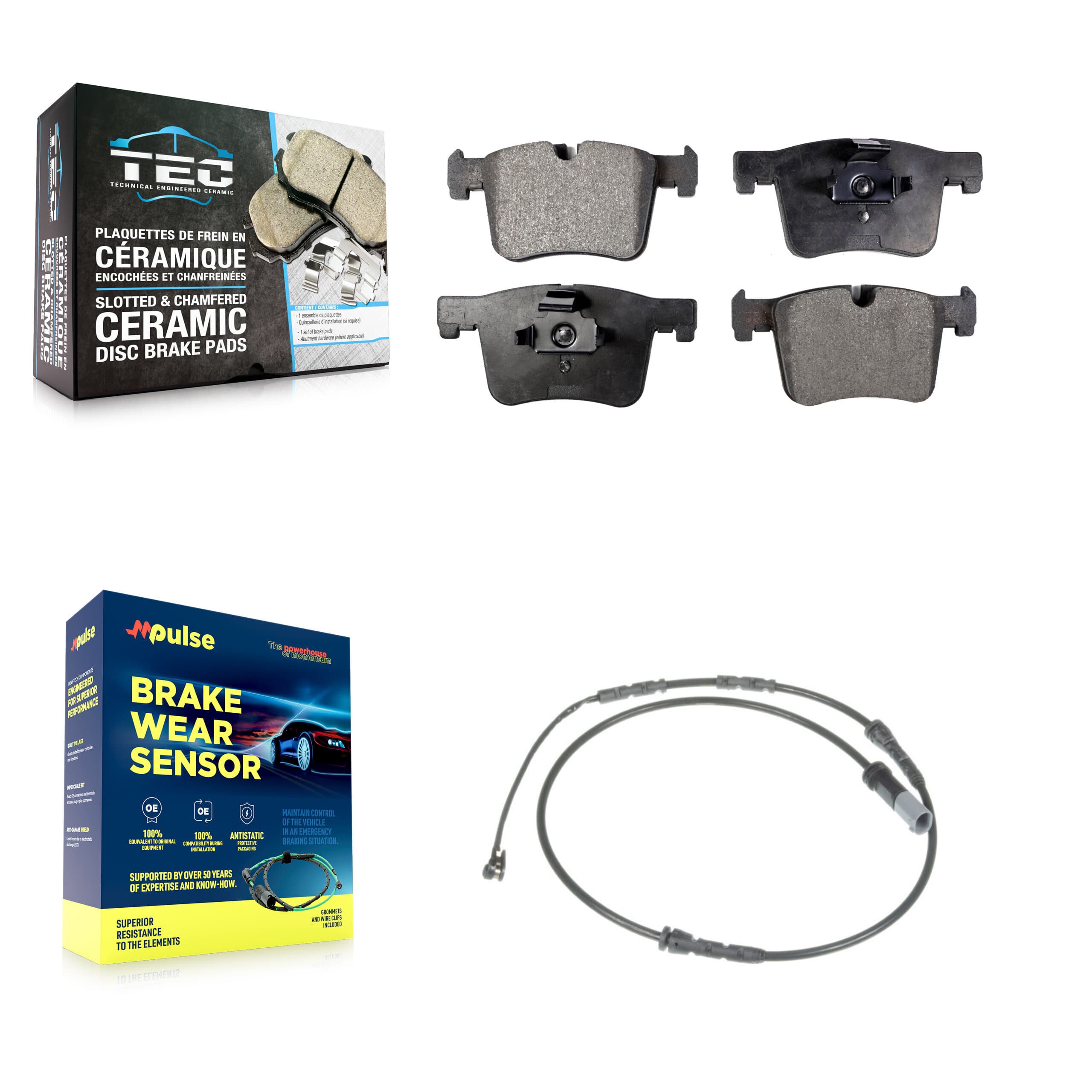 TEC - KTW-100128 - Front Disc Brake Pad Kits image 1