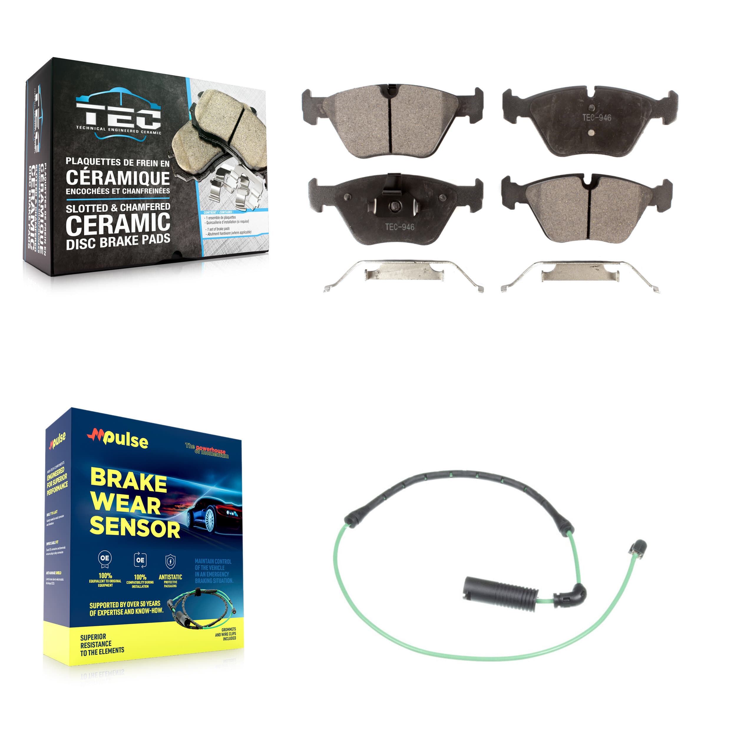 TEC - KTW-100138 - Front Disc Brake Pad Kits image 1