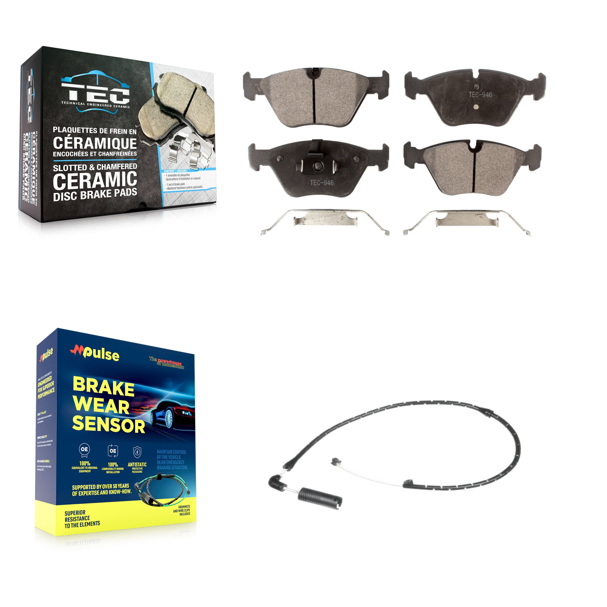 TEC - KTW-100139 - Front Disc Brake Pad Kits image 1