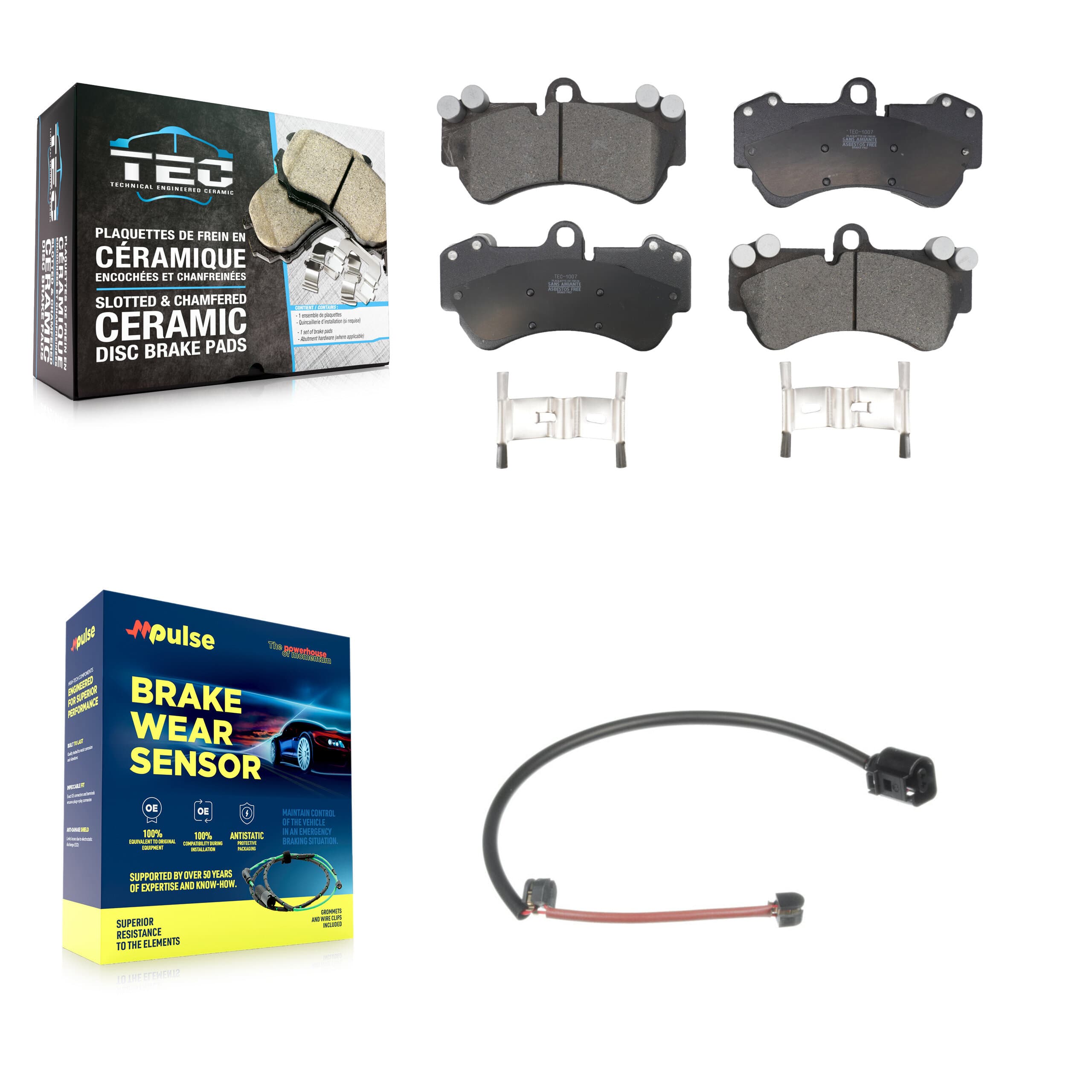TEC - KTW-100143 - Front Disc Brake Pad Kits image 1