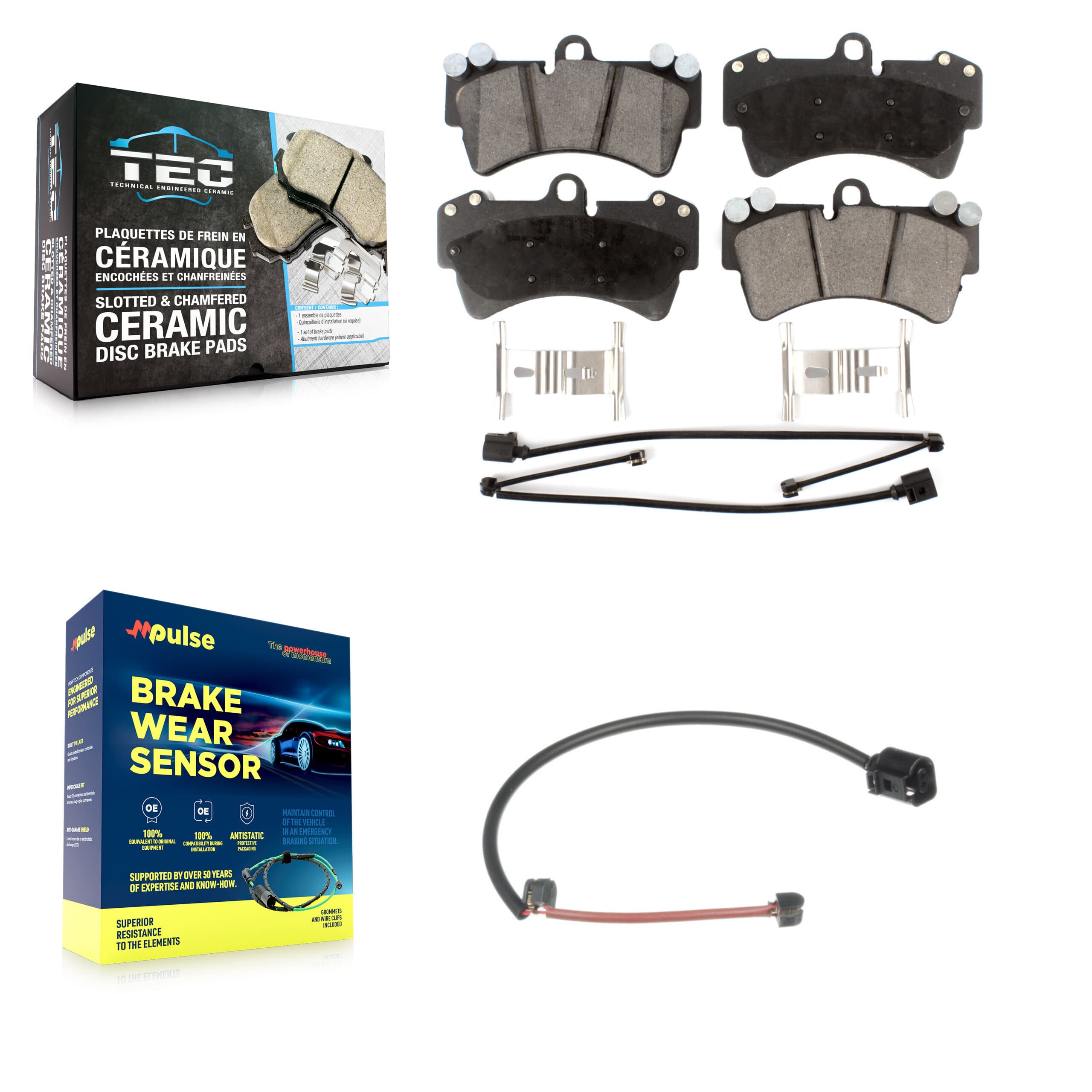 TEC - KTW-100144 - Front Disc Brake Pad Kits image 1