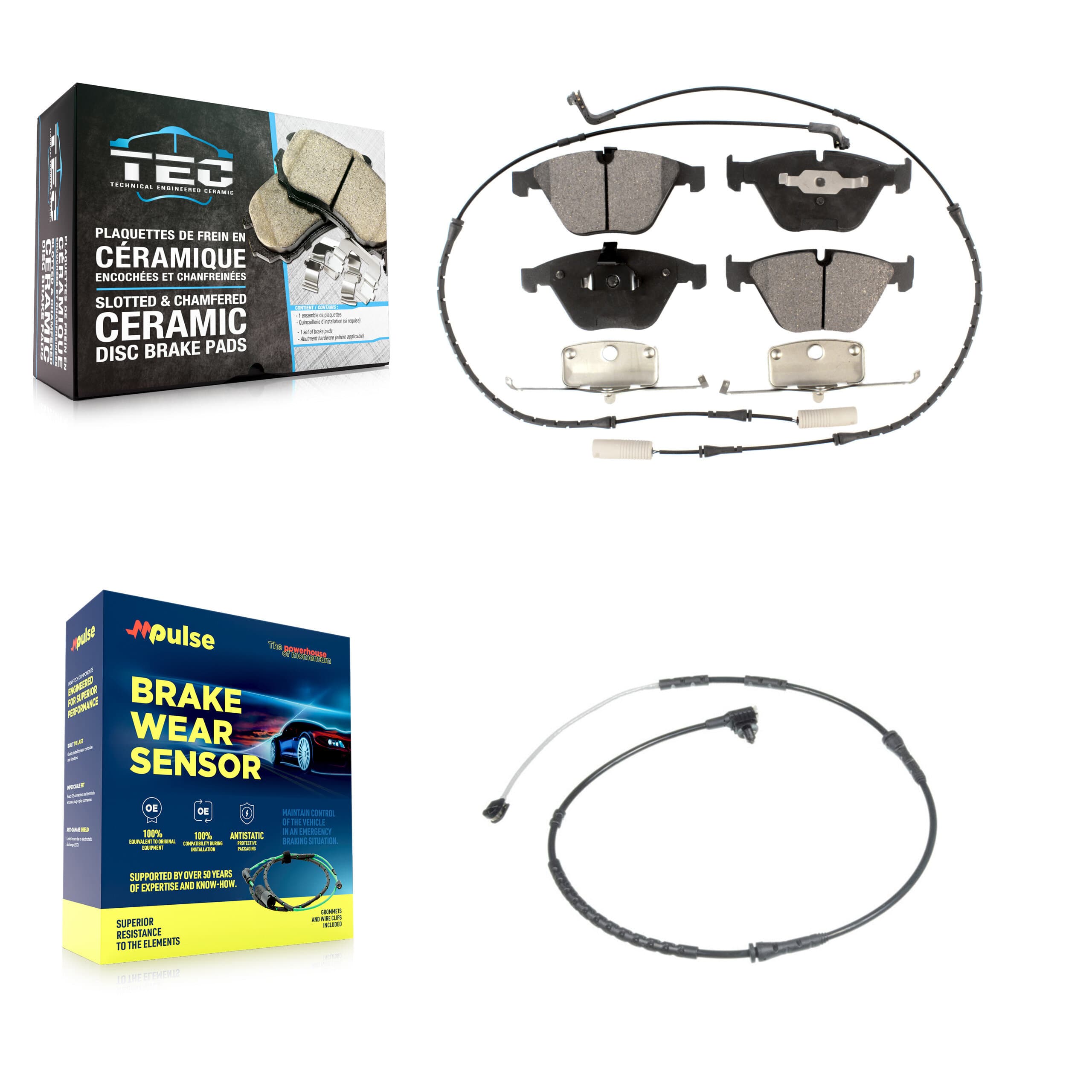 TEC - KTW-100151 - Front Disc Brake Pad Kits image 1