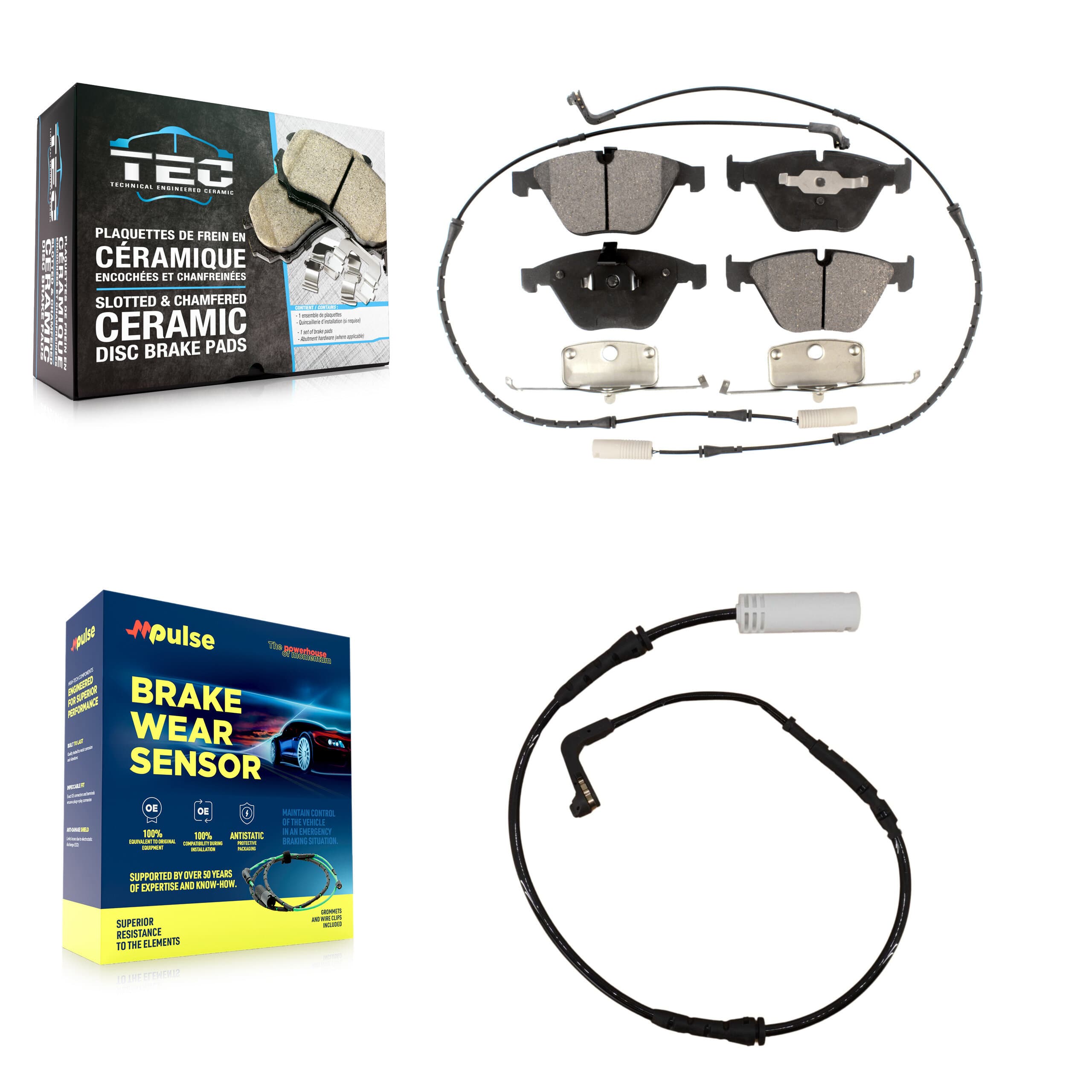 TEC - KTW-100156 - Front Disc Brake Pad Kits image 1