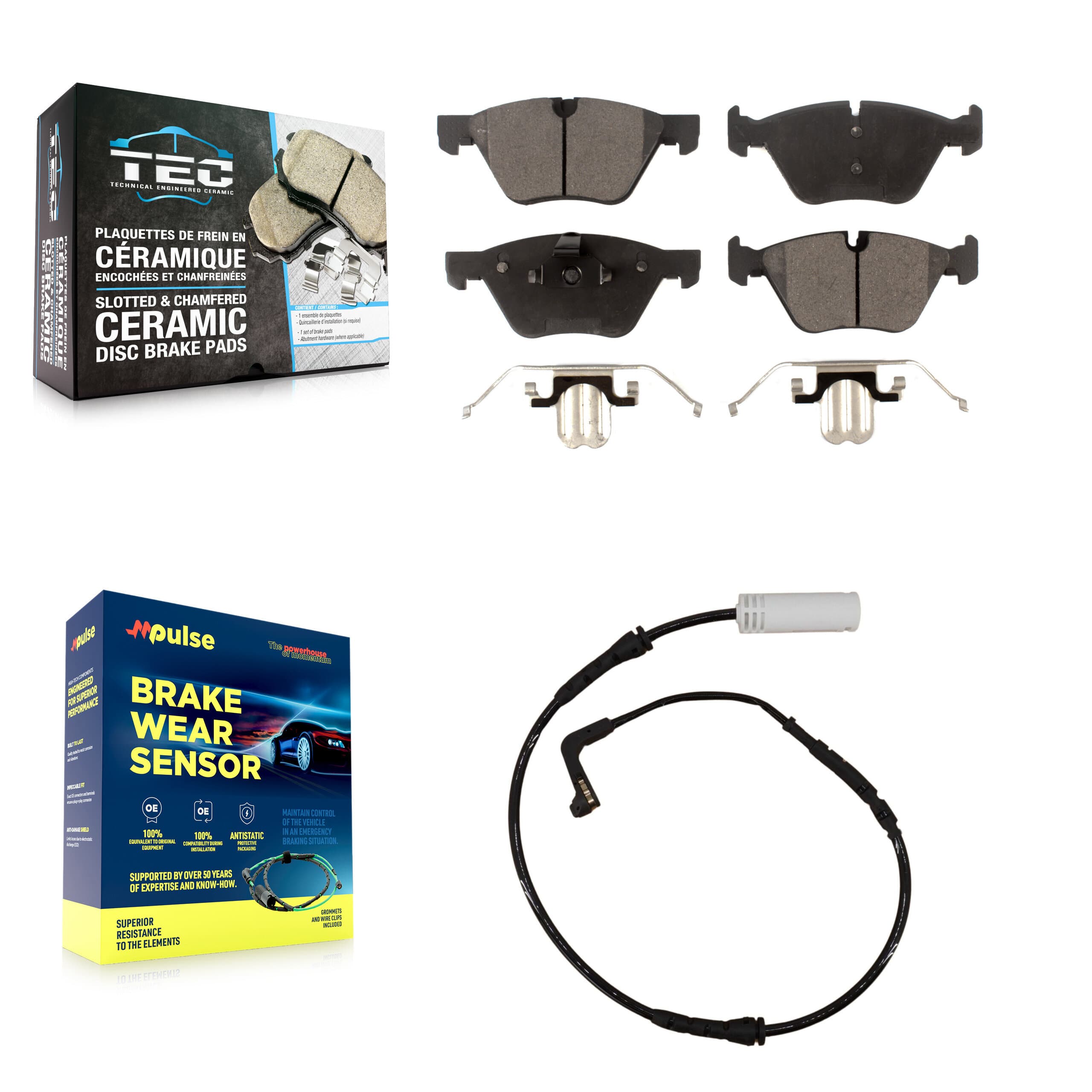 TEC - KTW-100158 - Front Disc Brake Pad Kits image 1