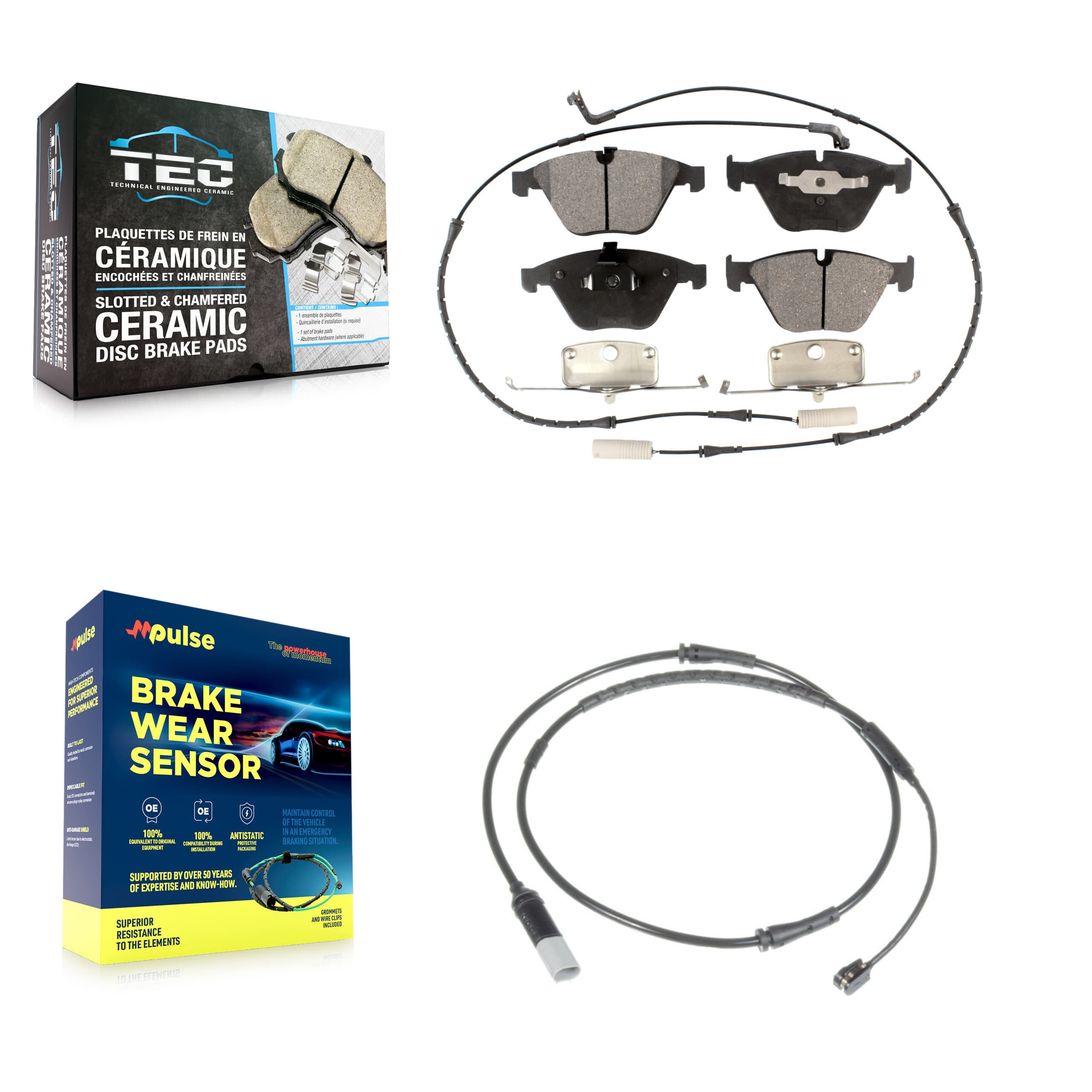 TEC - KTW-100160 - Front Disc Brake Pad Kits image 1