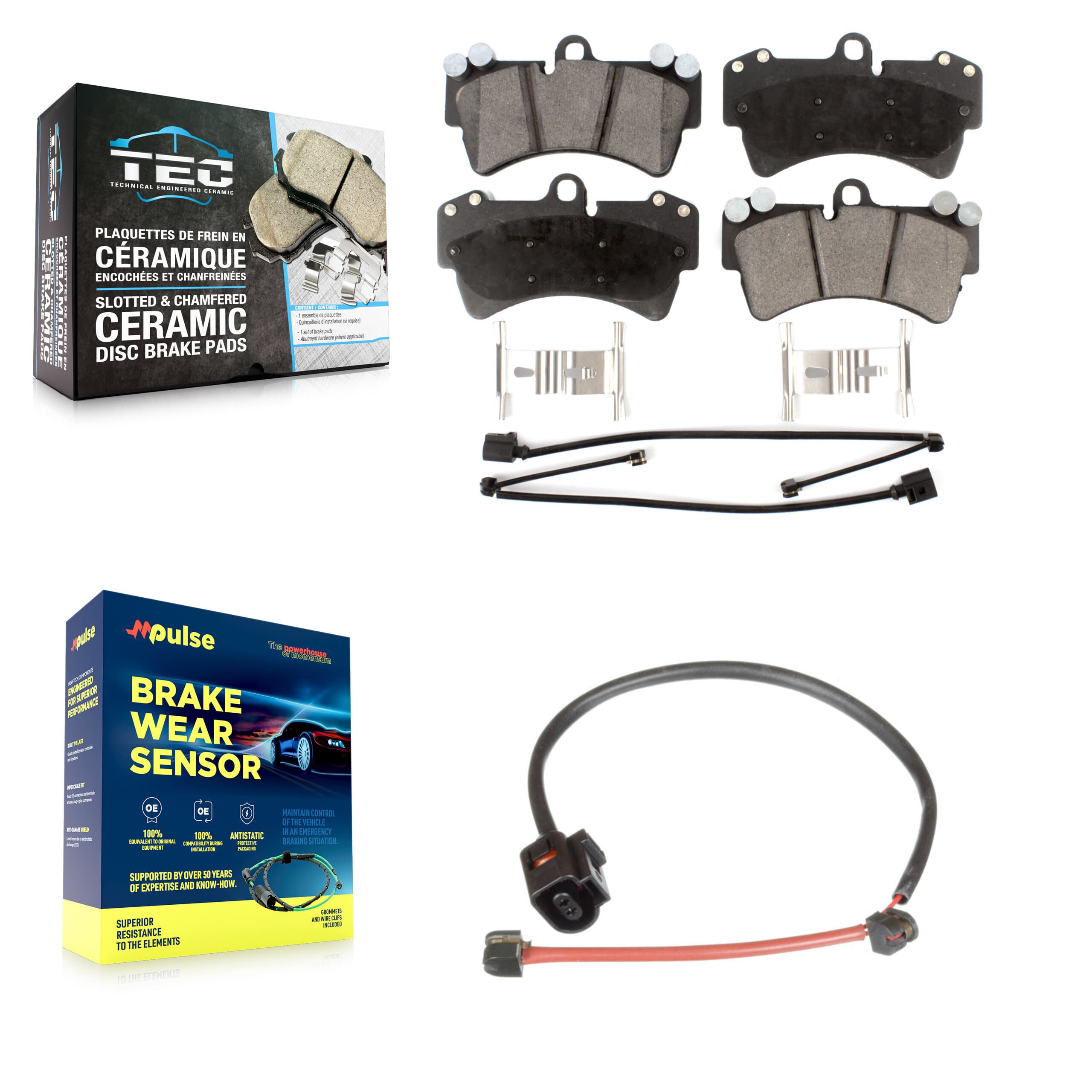 TEC - KTW-100164 - Front Disc Brake Pad Kits image 1